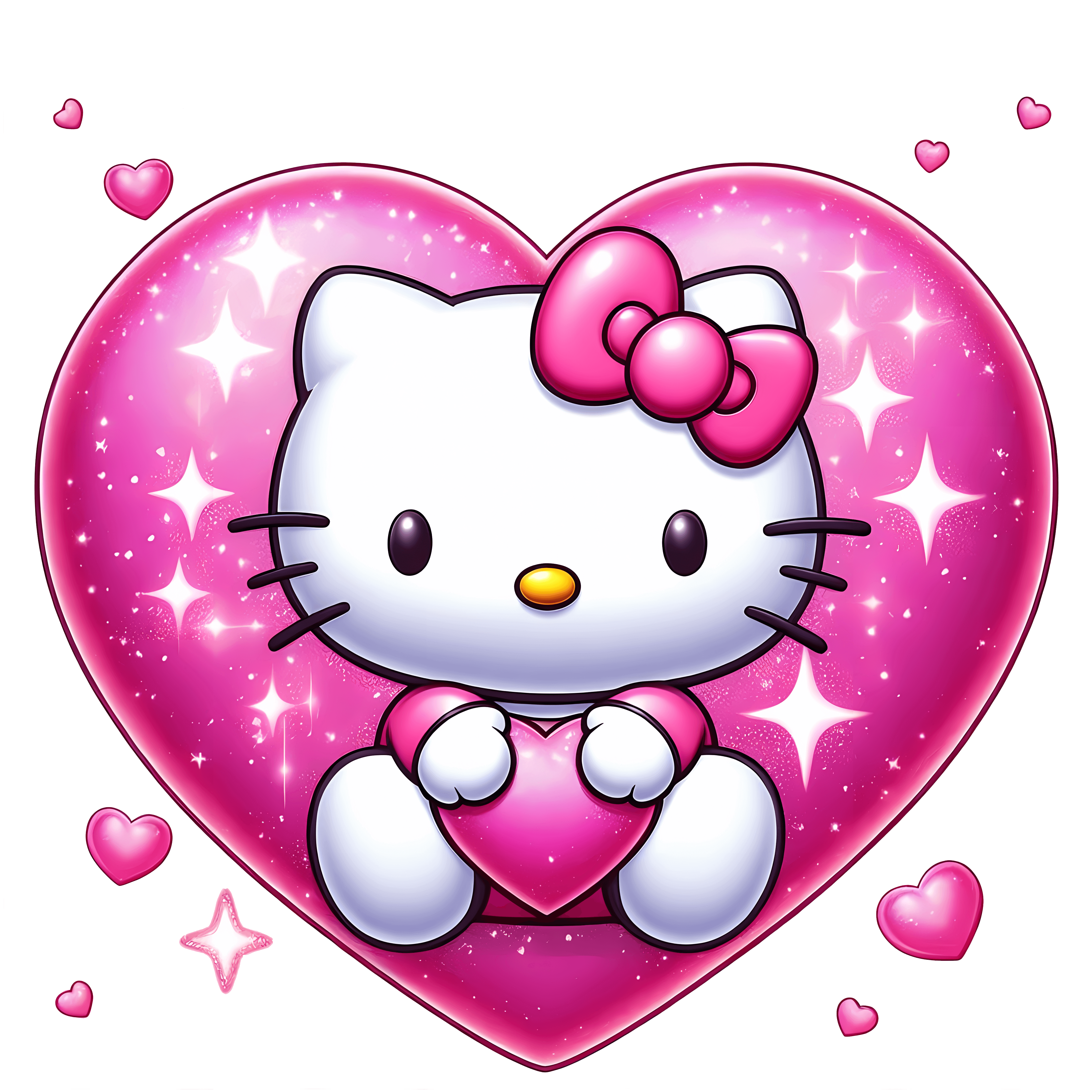 Hello Kity Valentine's Design - DTF Ready To Press