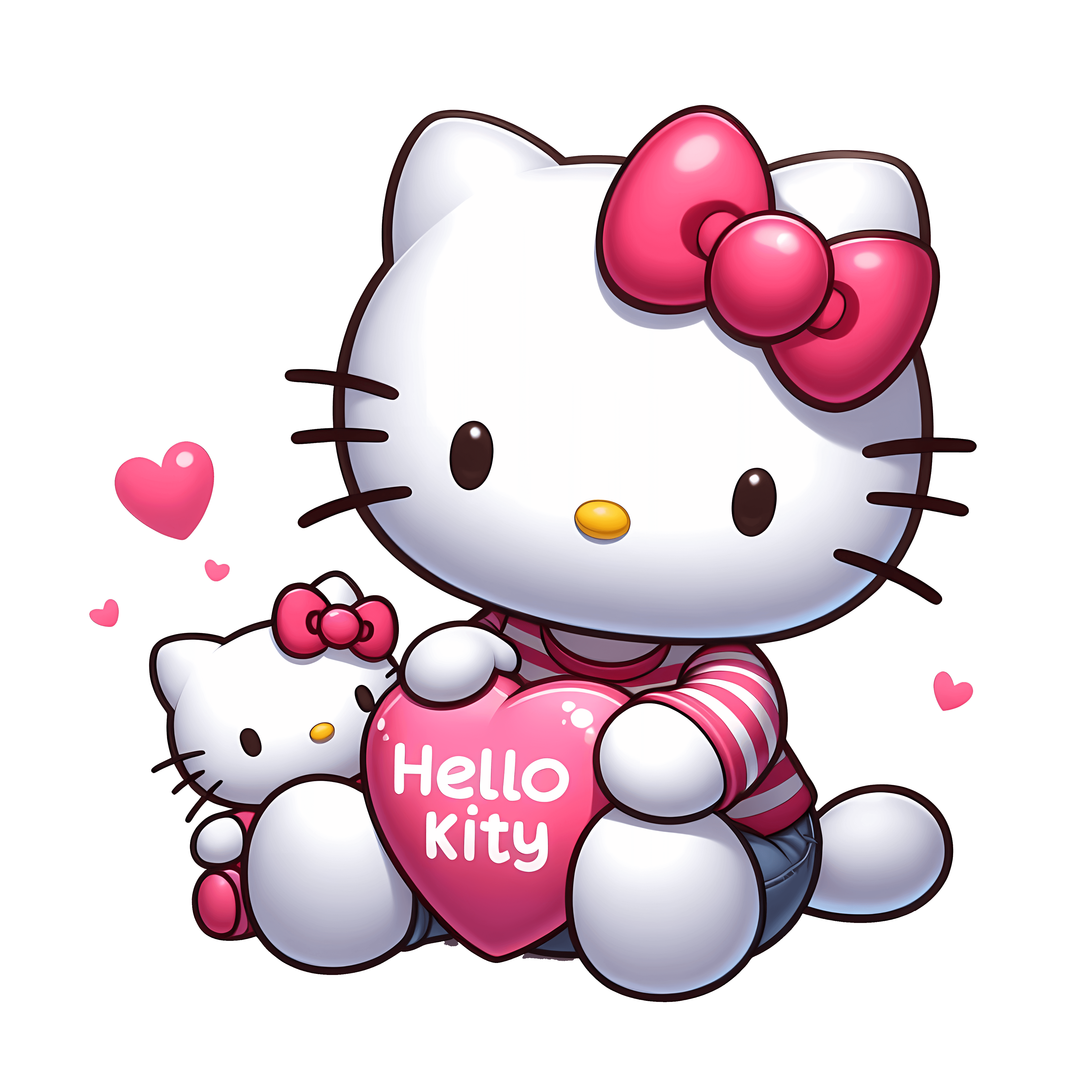 Hello Kity Valentine's Design - DTF Ready To Press