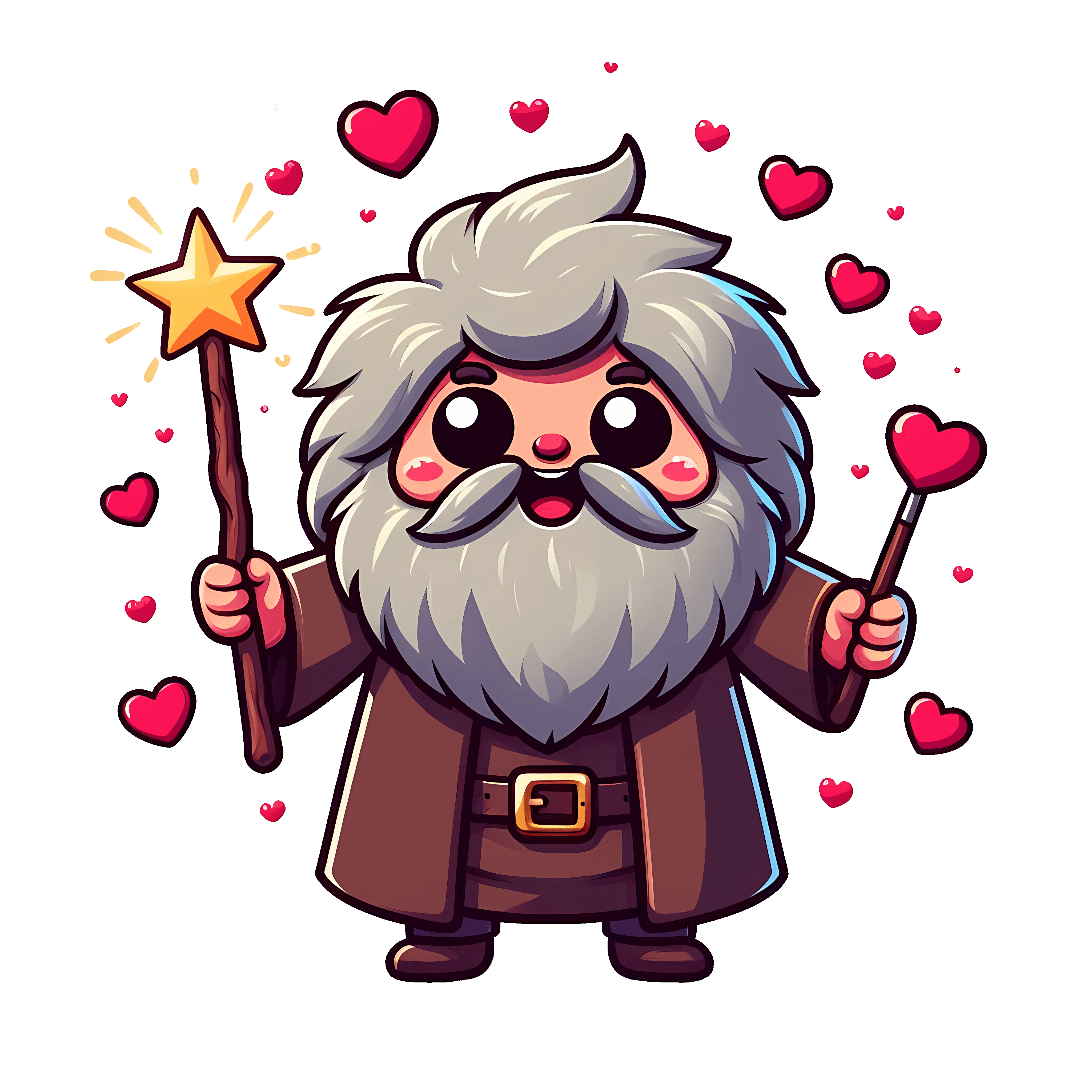 Wizard Valentine's Design - DTF Ready To Press