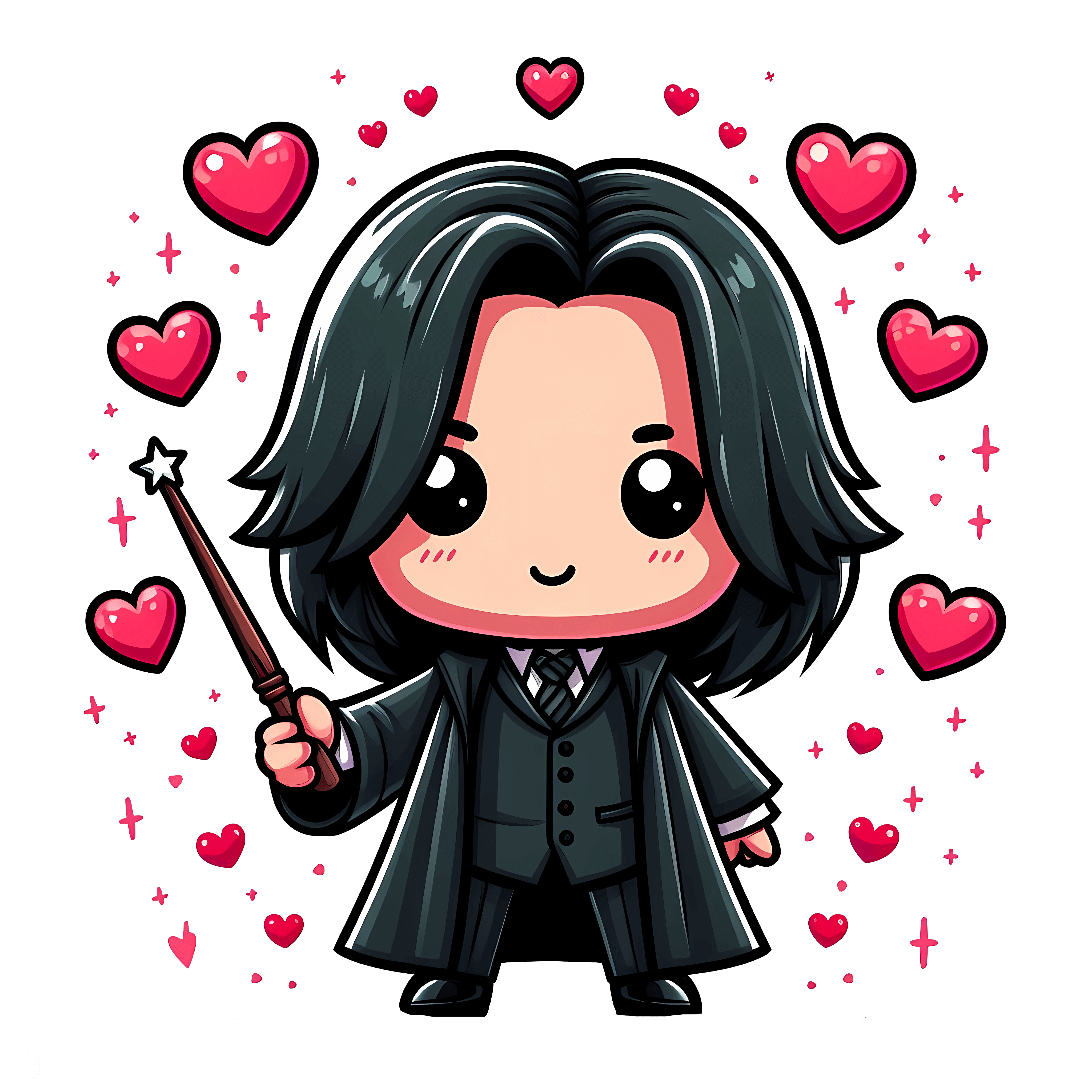 Severus Snape Valentine's Design - DTF Ready To Press