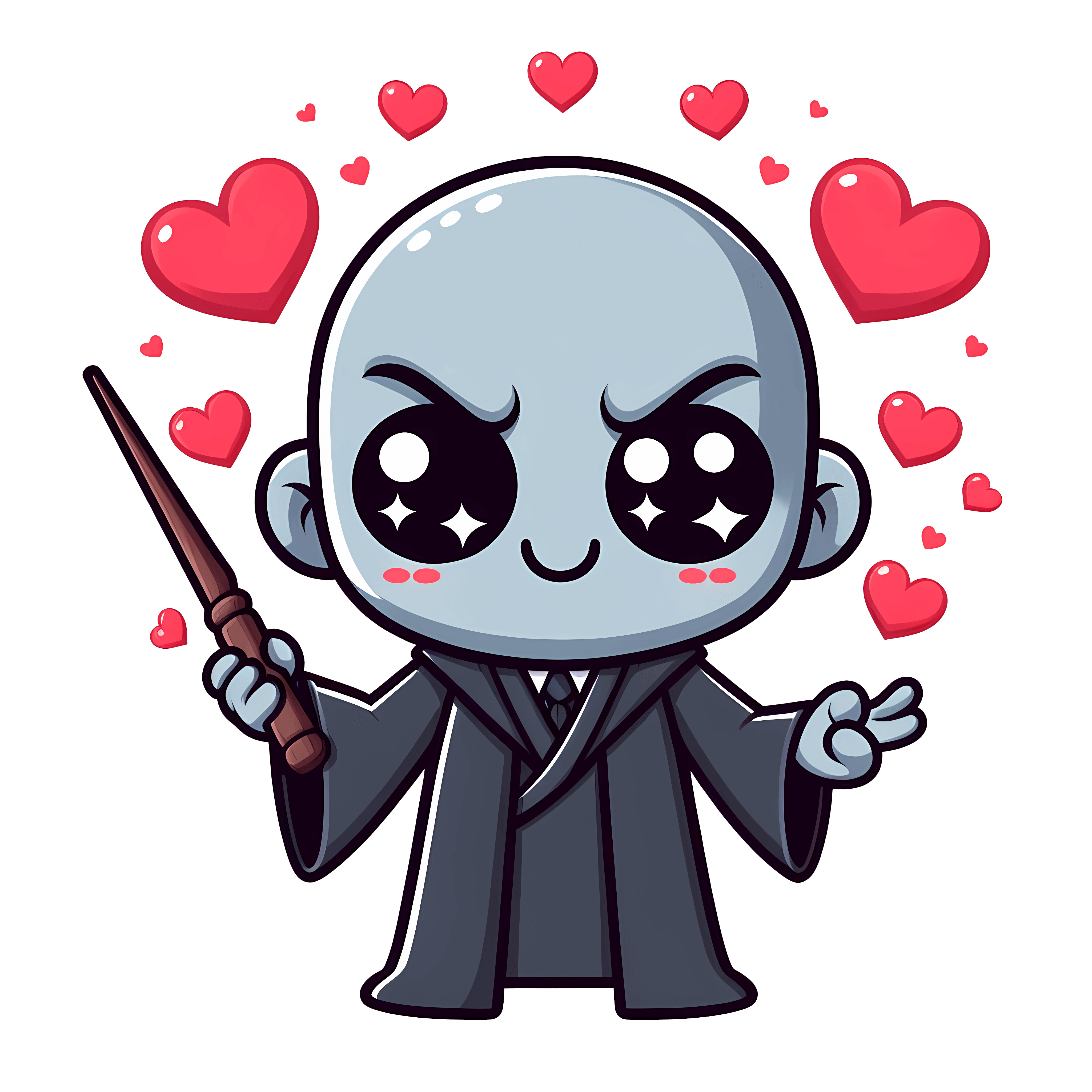 Lord Voldemort Valentine's Design - DTF Ready To Press