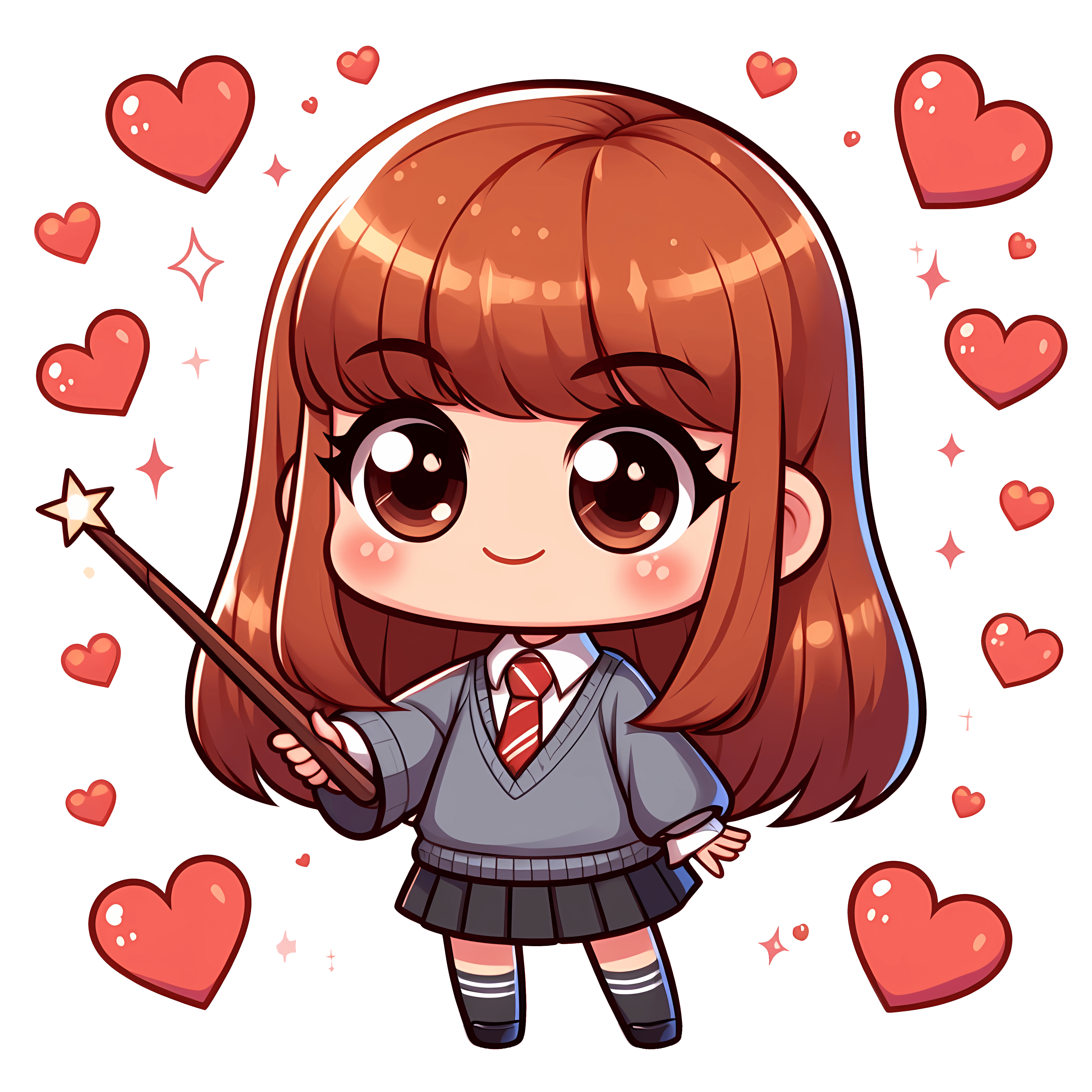 Ginny Weasley Valentine's Design - DTF Ready To Press
