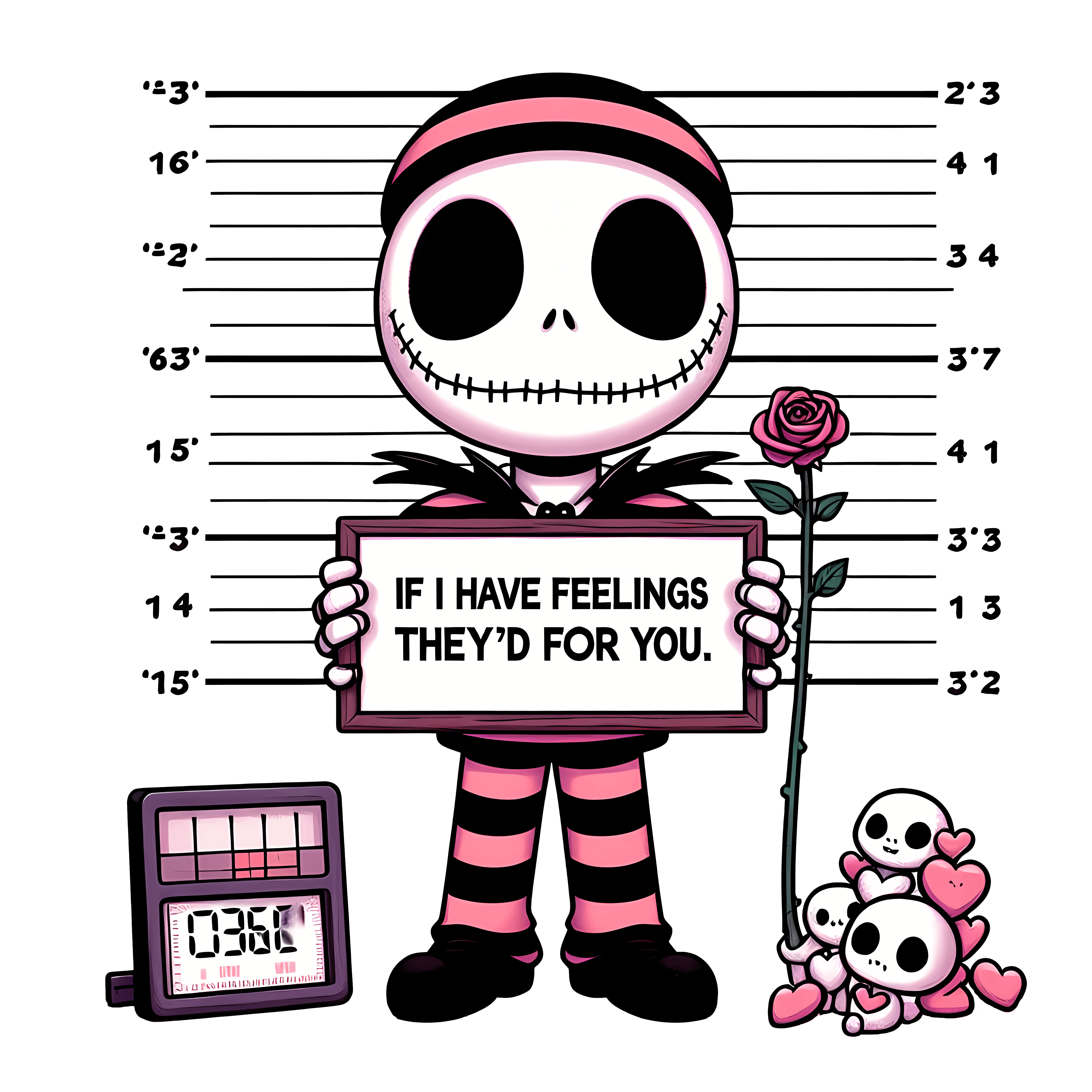 If I Have Feelings They'd For You Valentine's Design - DTF Ready To Press