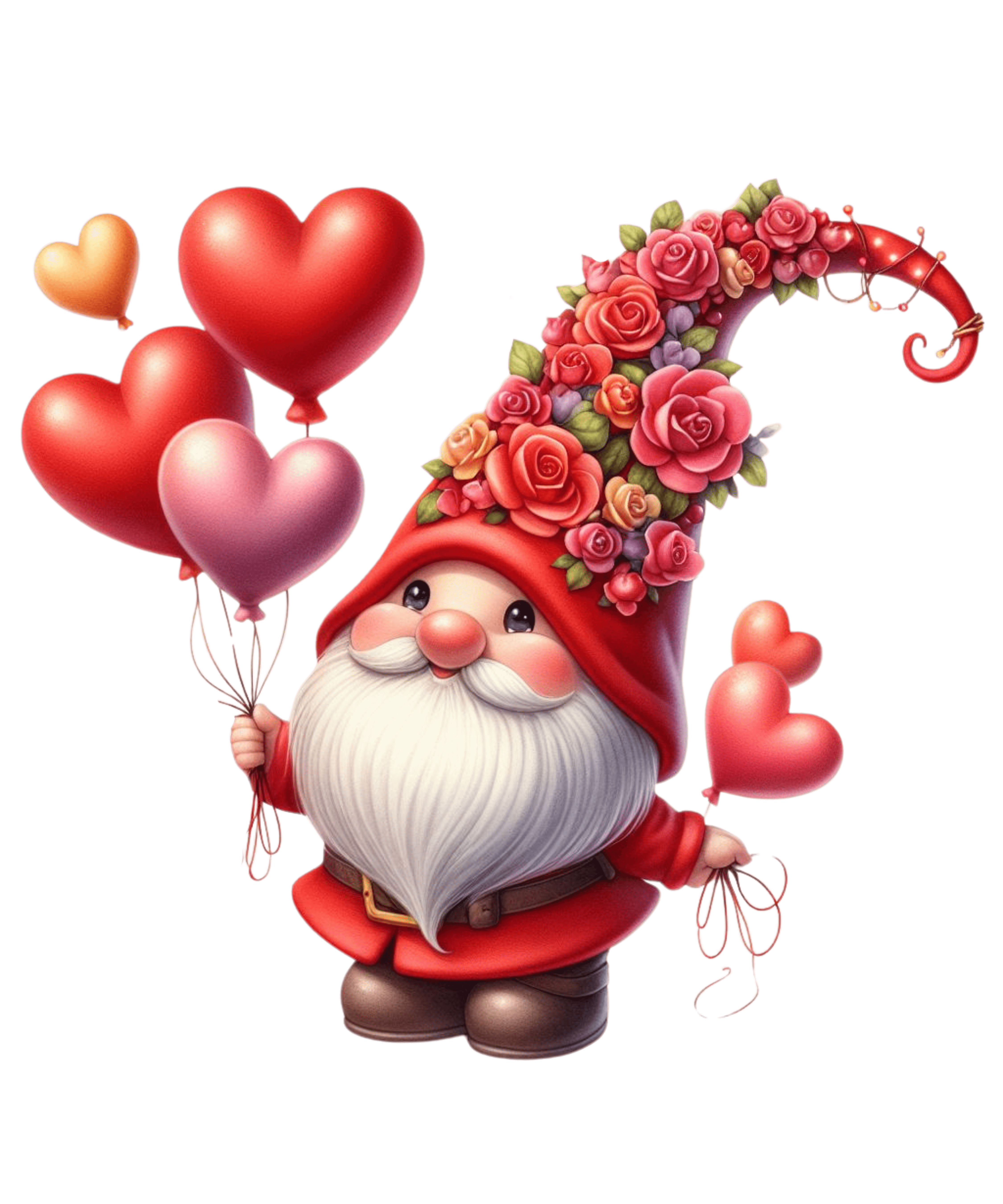 Gnome Valentine's Design - DTF Ready To Press