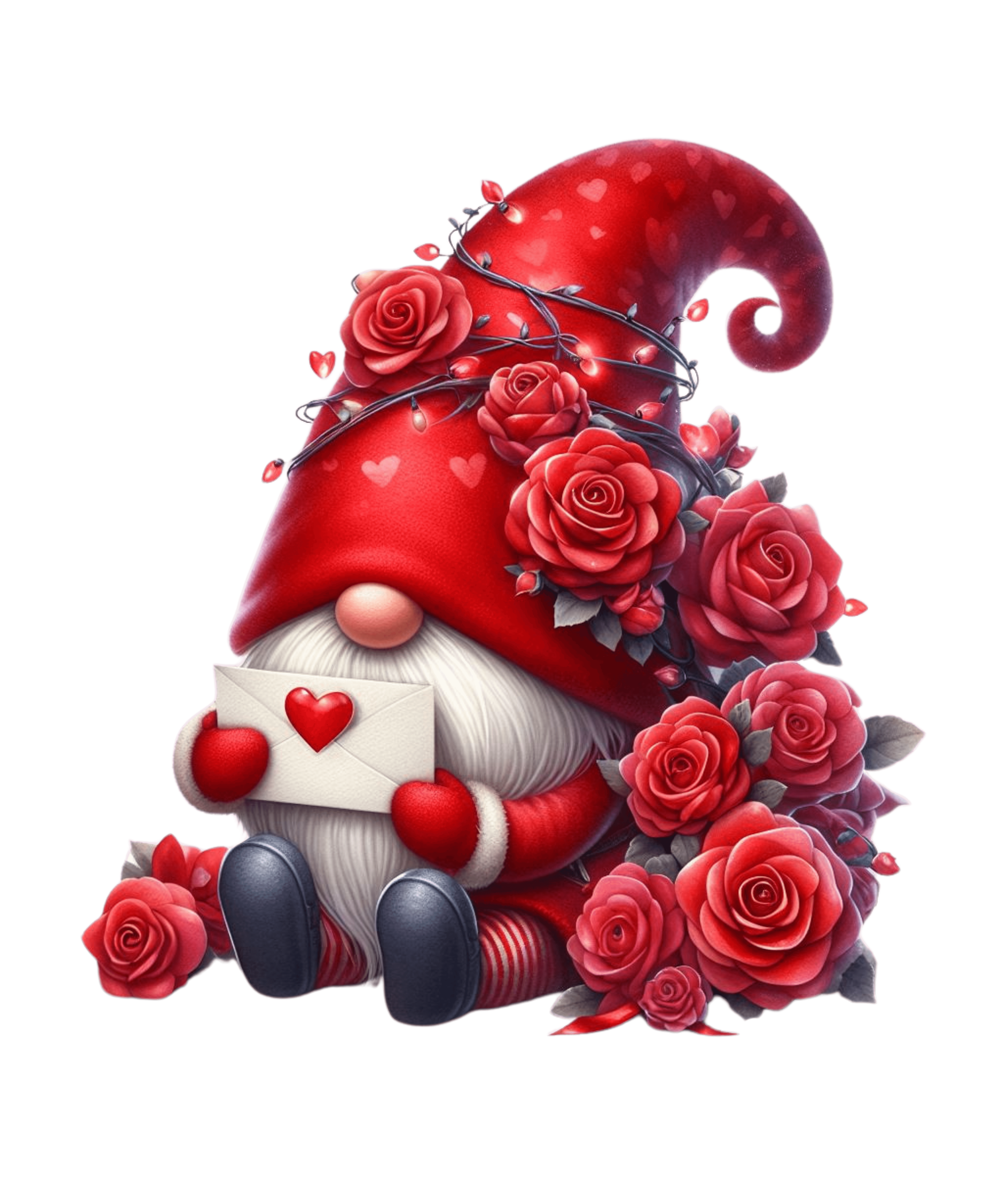 Gnome Valentine's Design - DTF Ready To Press