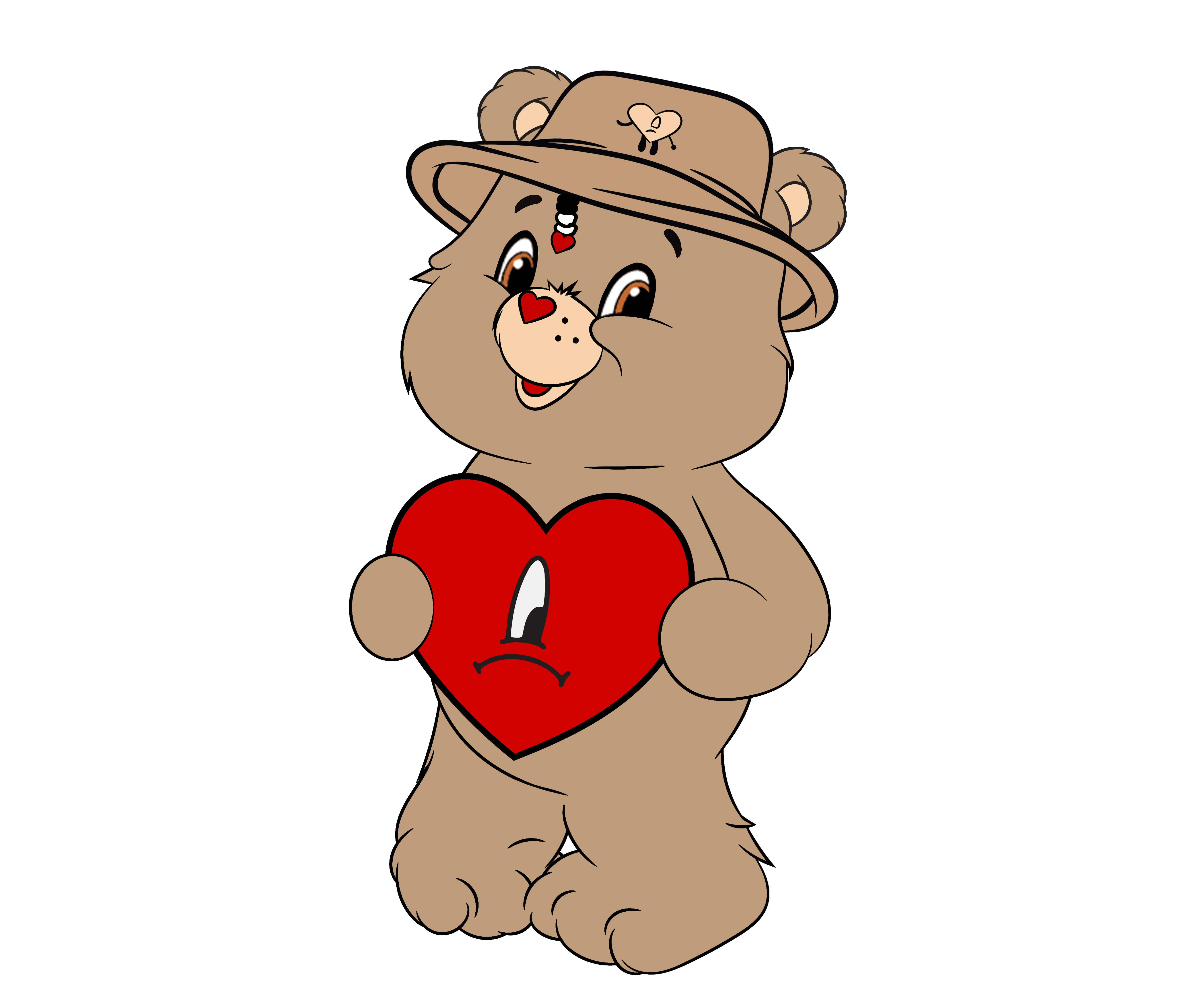 Tenderheart Bear Valentine's Design - DTF Ready To Press