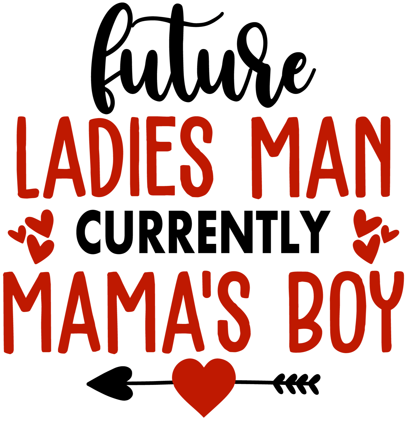 Future Ladies Man Currently Mama's Boy Valentine's Design - DTF Ready To Press - DTF Dallas 