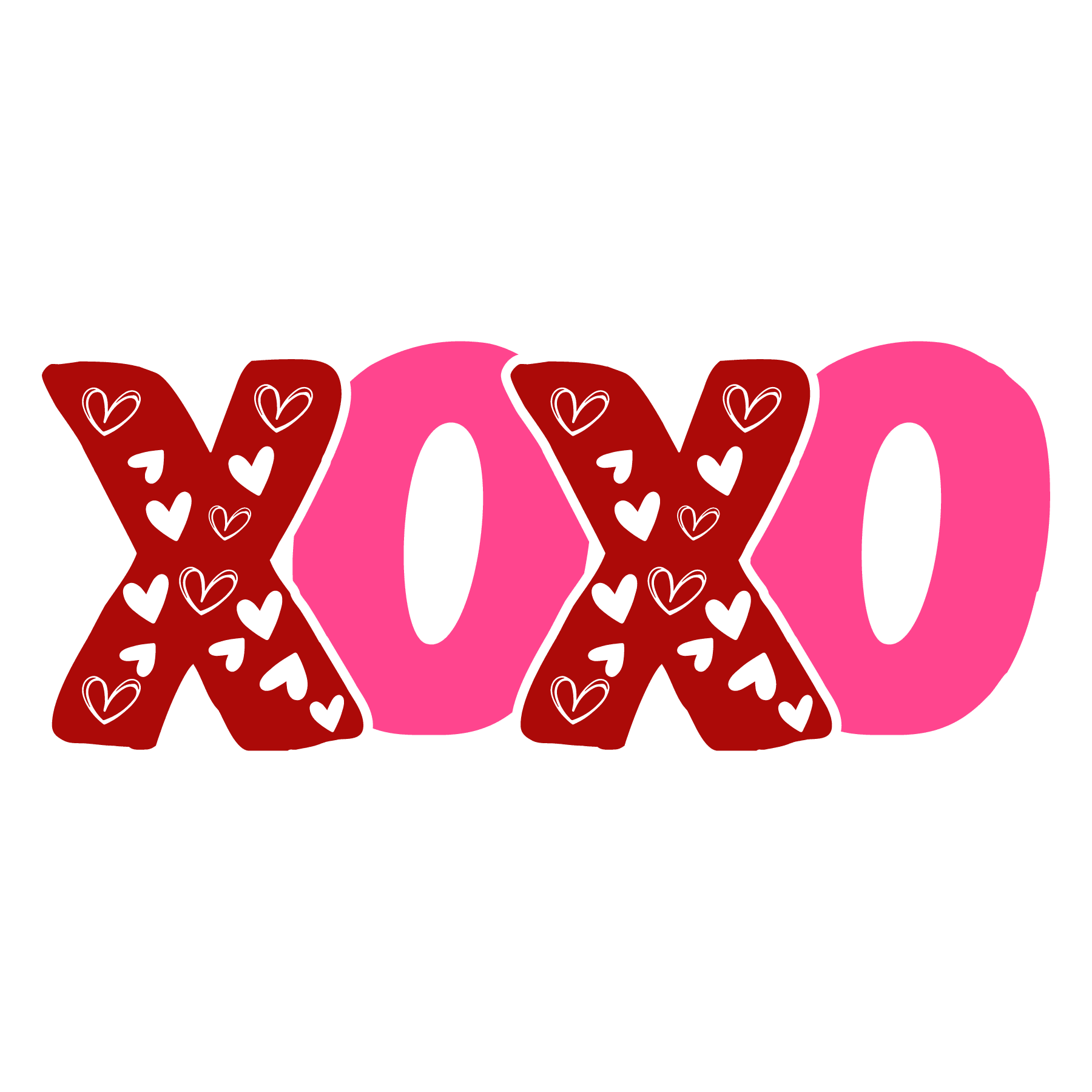 XOXO Valentine's Design - DTF Ready To Press
