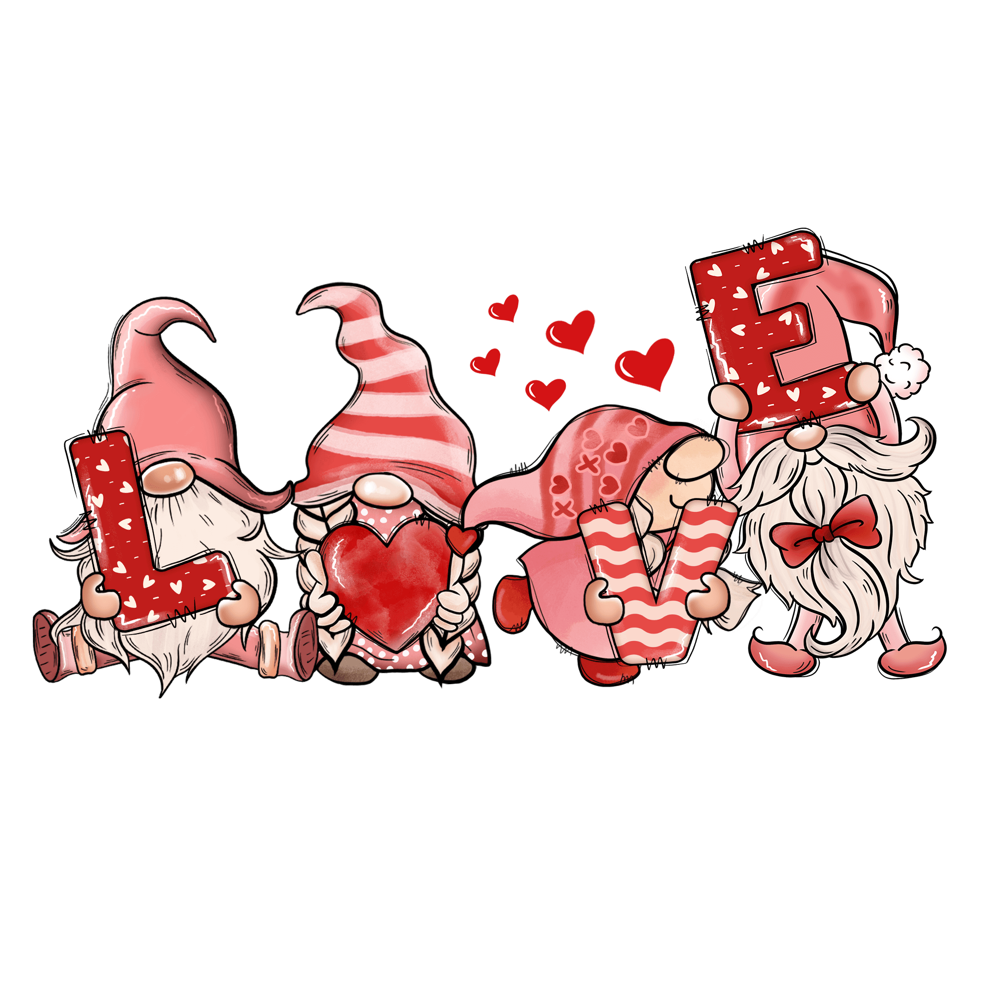 Love Valentine's Design - DTF Ready To Press