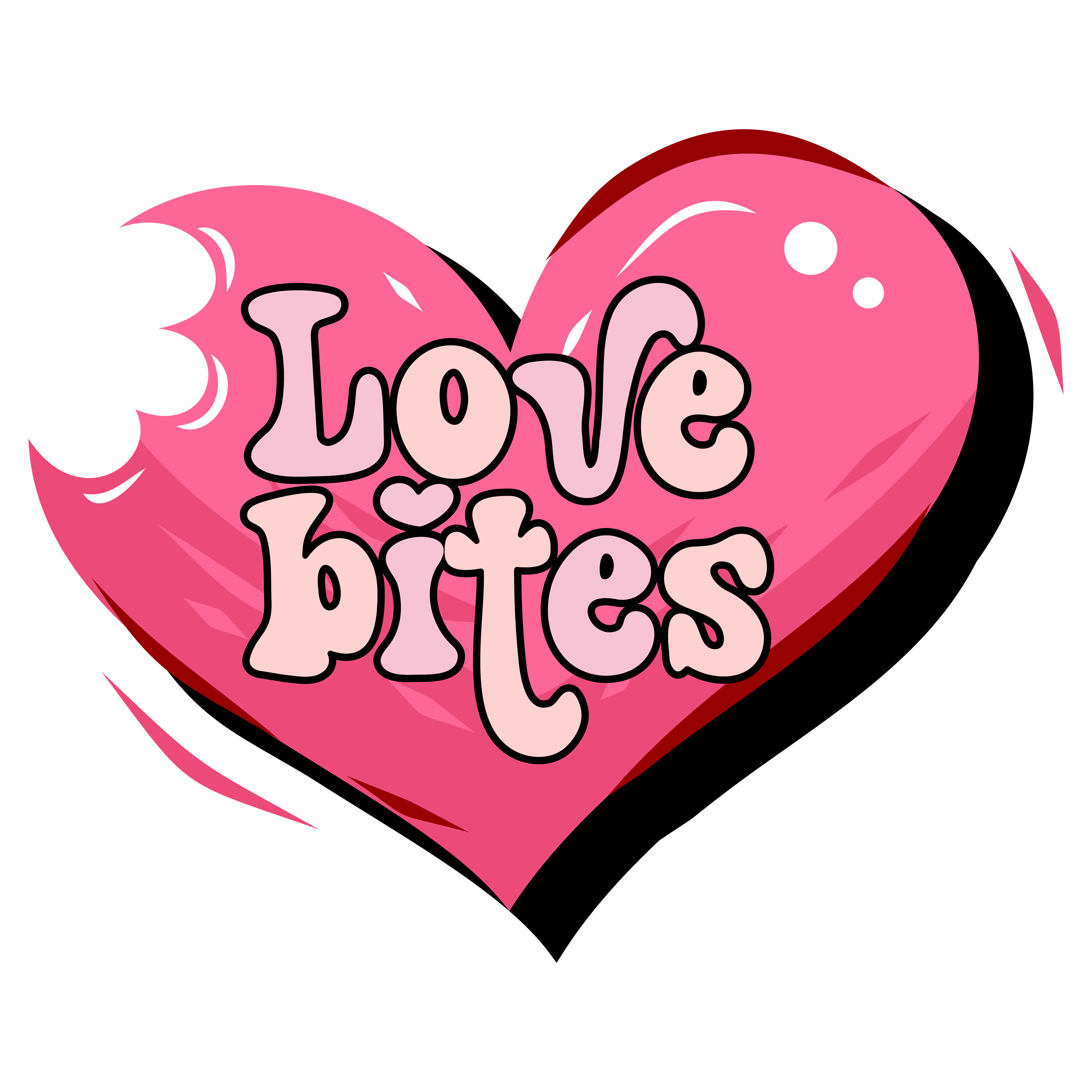 Love Bites Valentine's Design - DTF Ready To Press