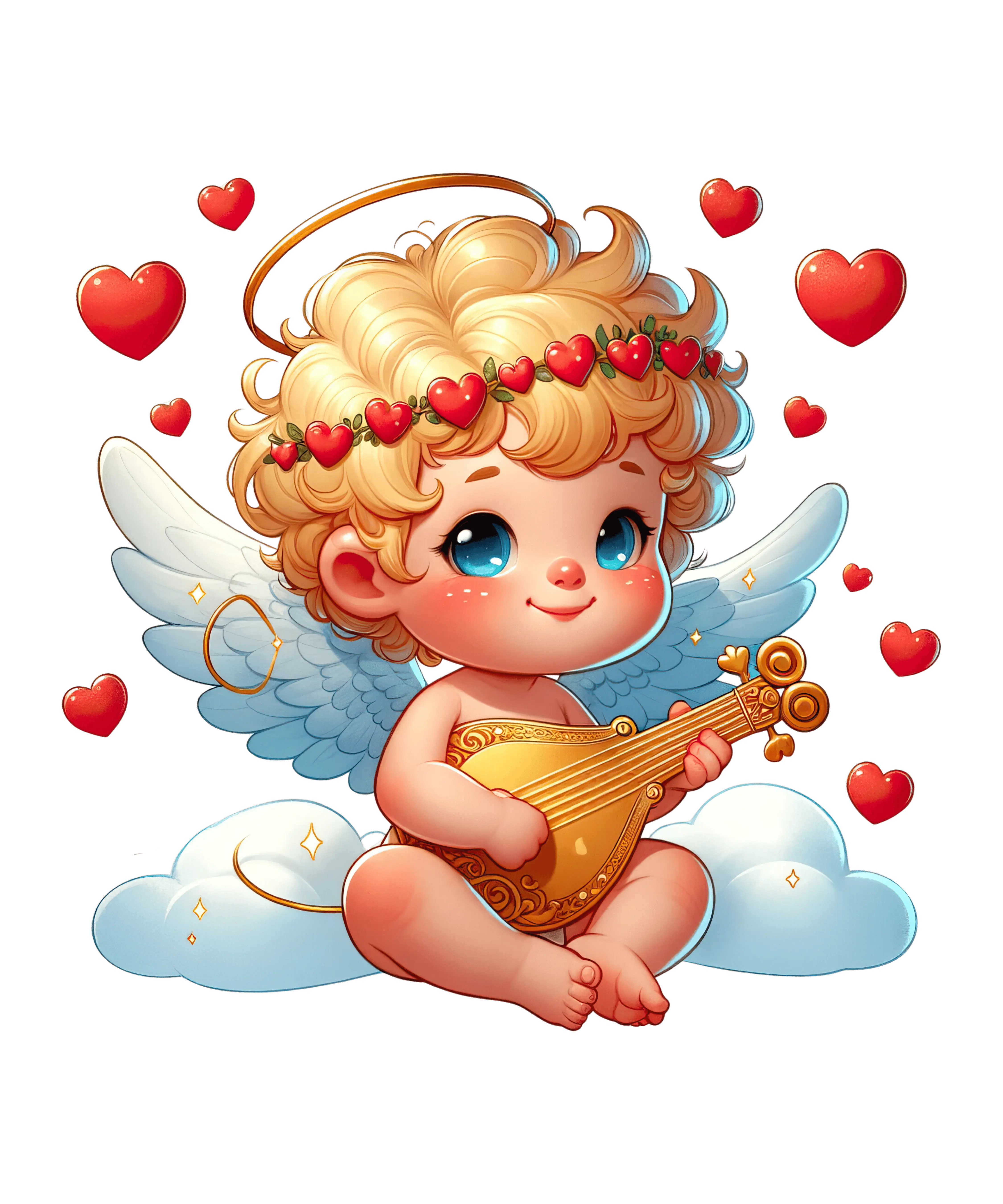 Cute Cupid Valentine's Day Design - DTF Ready To Press - DTF Dallas 