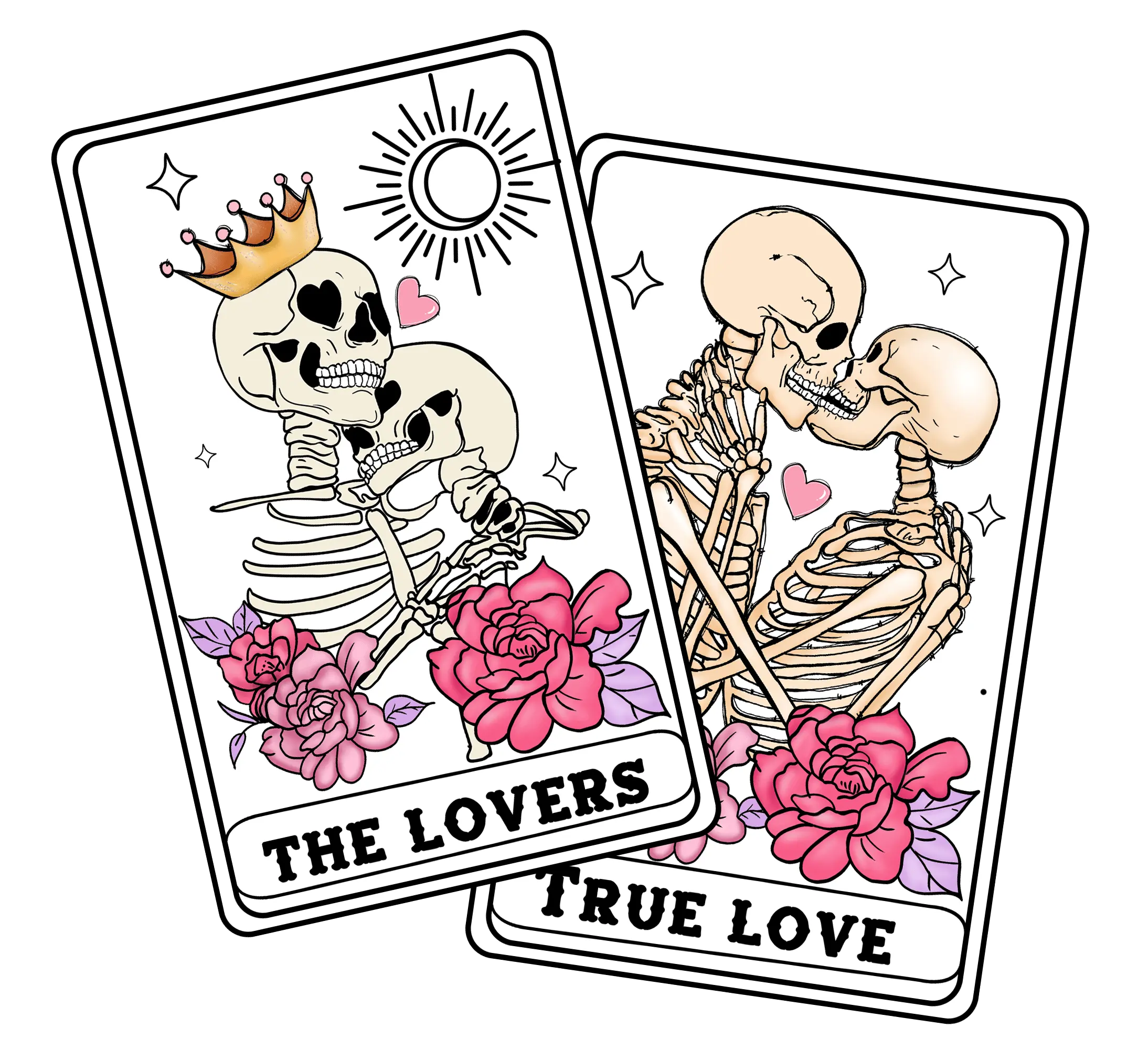 The Lovers True Love Valentine's Day Design - DTF Ready To Press - DTF Dallas 