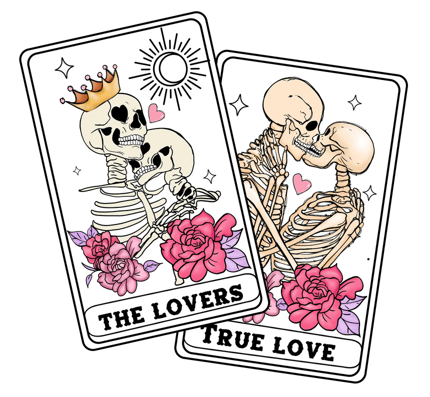 The Lovers True Love romantic Valentines Day DTF ready to press transfer