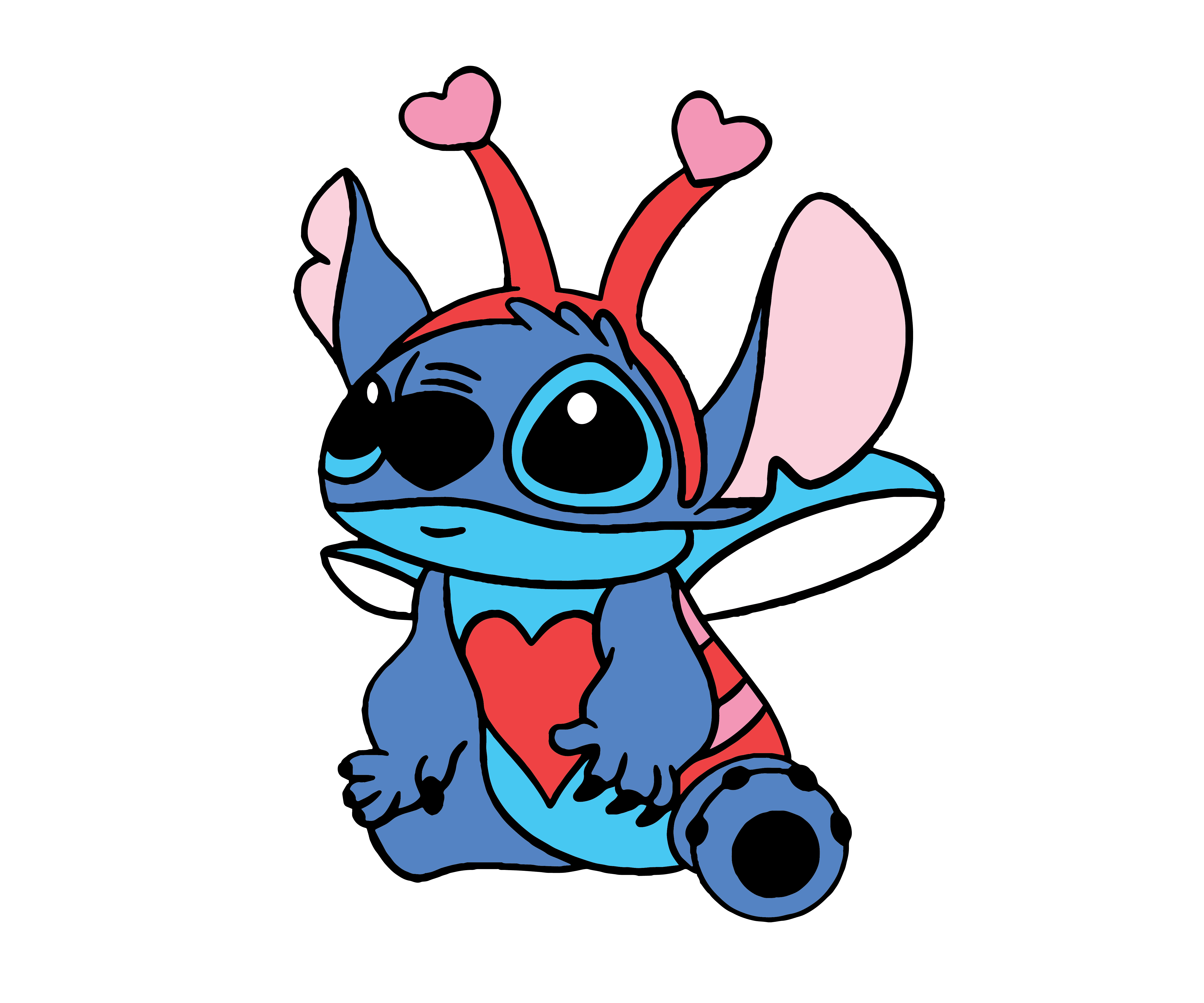 Stich Valentine's Design - DTF Ready To Press - DTF Dallas 