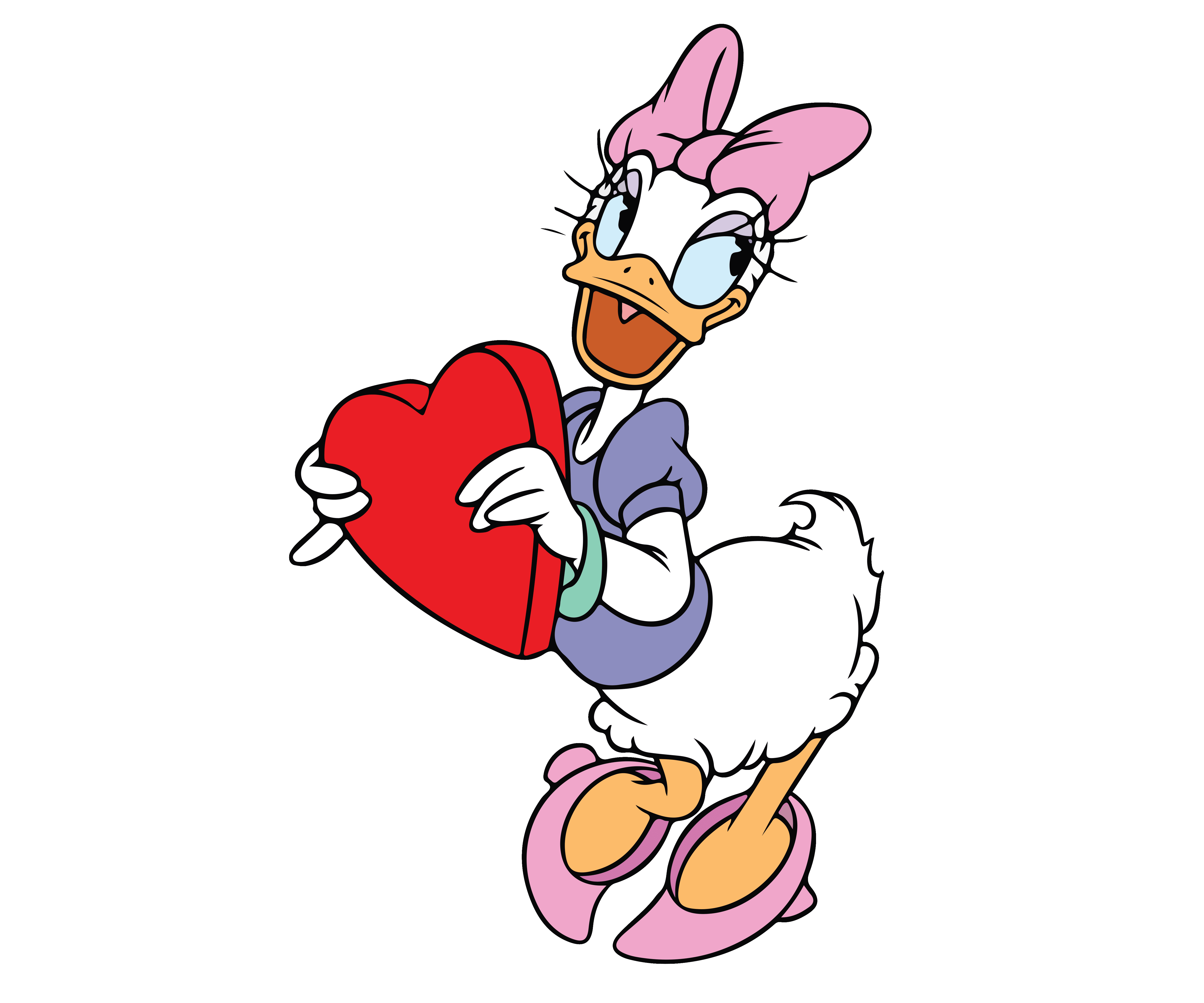 Daisy Duck Valentine's Design - DTF Ready To Press - DTF Dallas 
