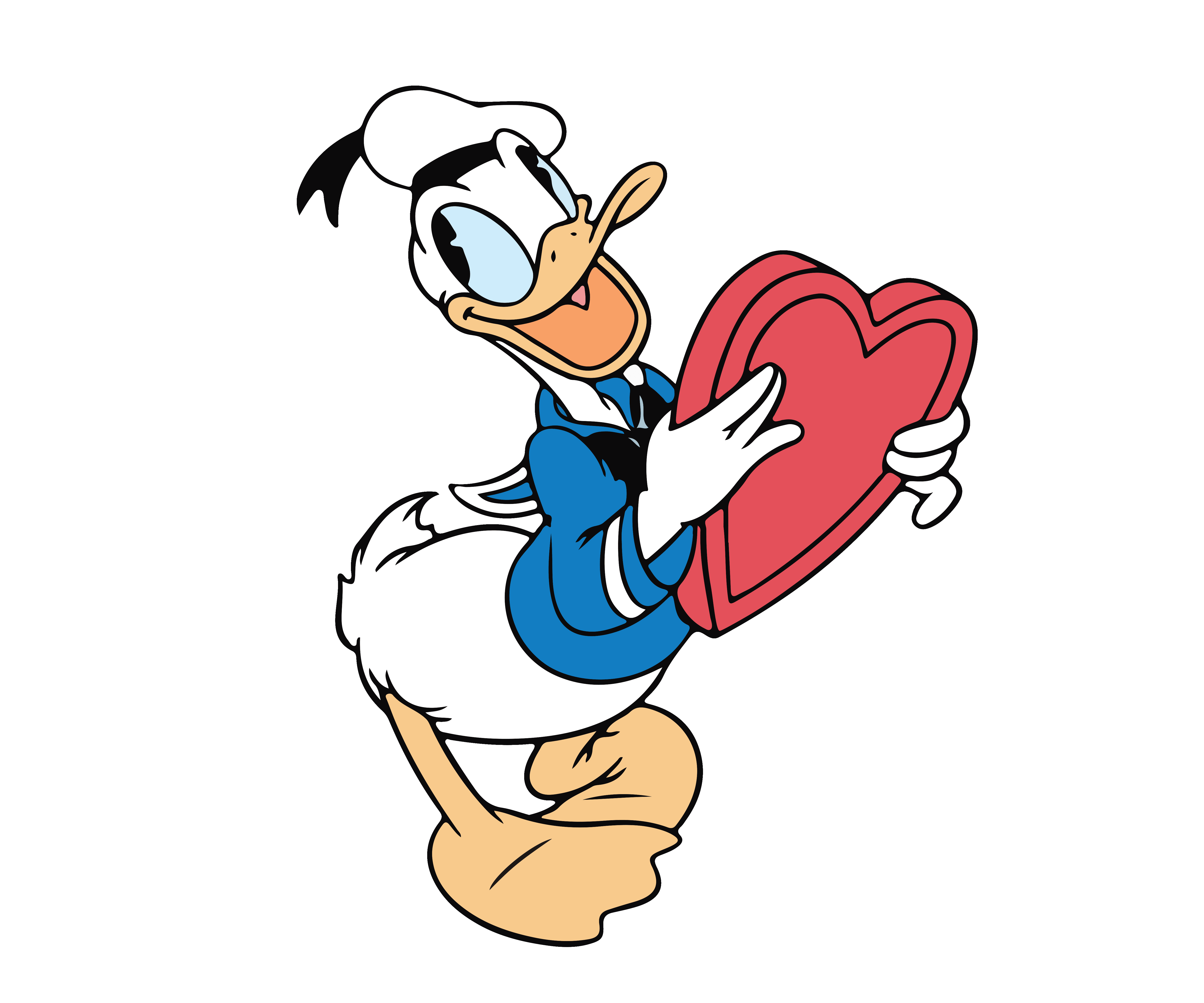 Donald Duck Valentine's Design - DTF Ready To Press - DTF Dallas 