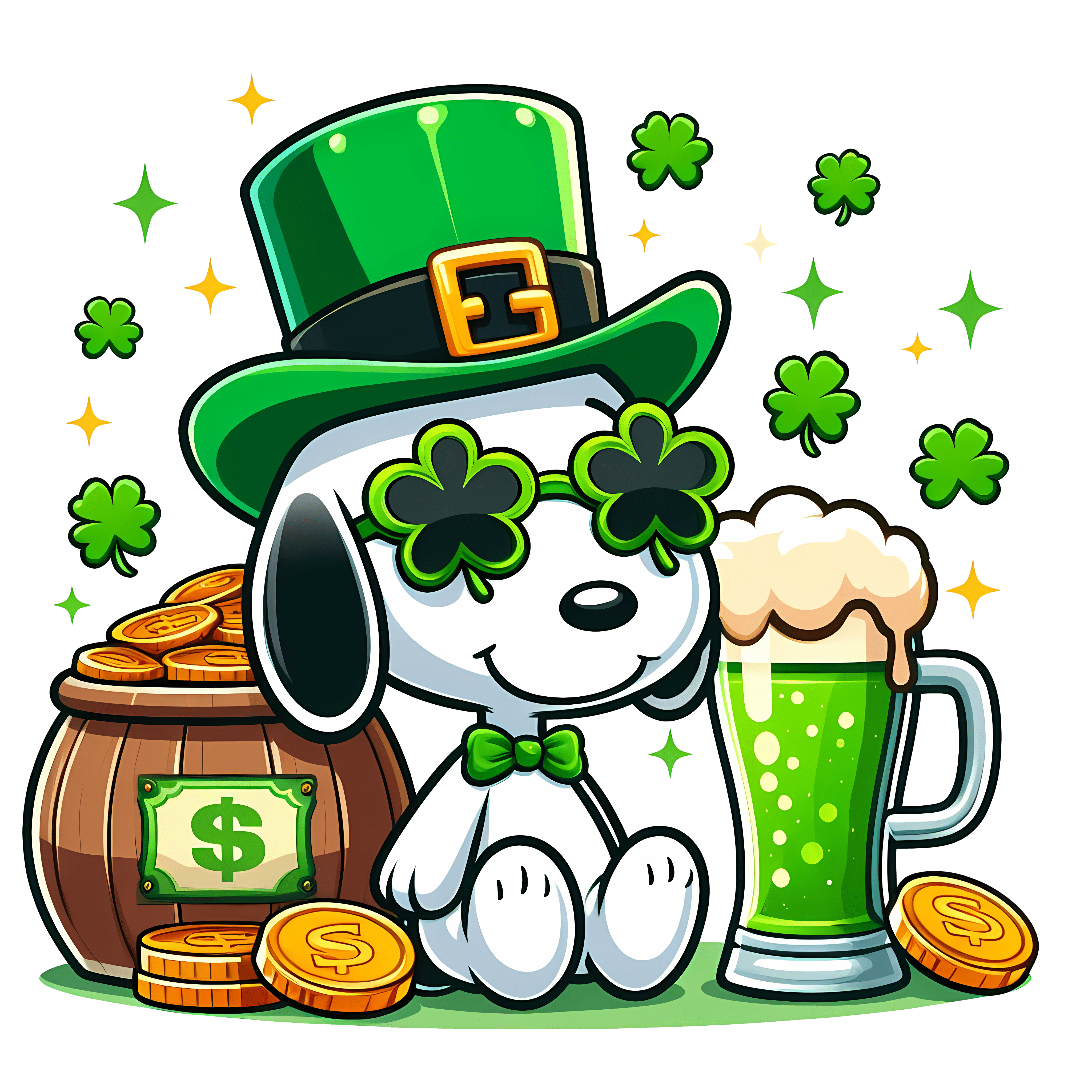 Patrick Day Snoopy - The Peanuts Beagle Design | DTF Jersey