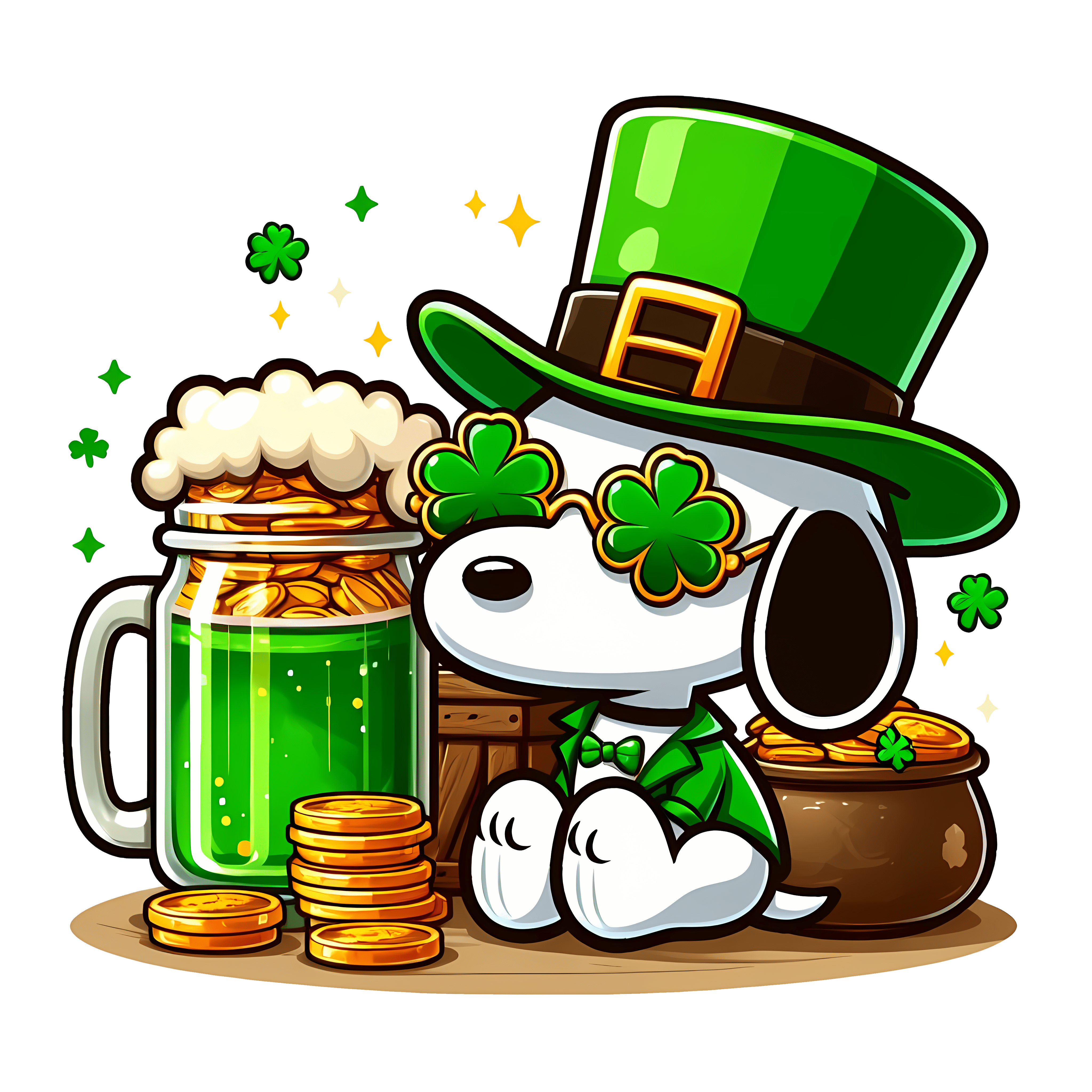 St. Patrick's Day Best Friend to Charlie Brown | DTF Jersey