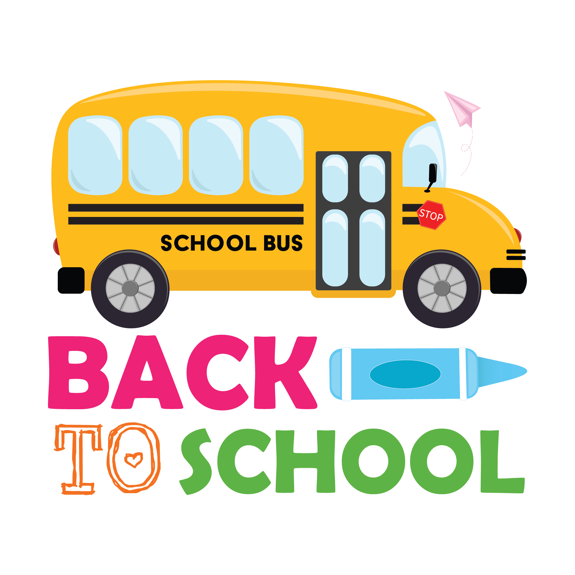 Yellow School Bus | Back To School DTF Ready To Press Designs