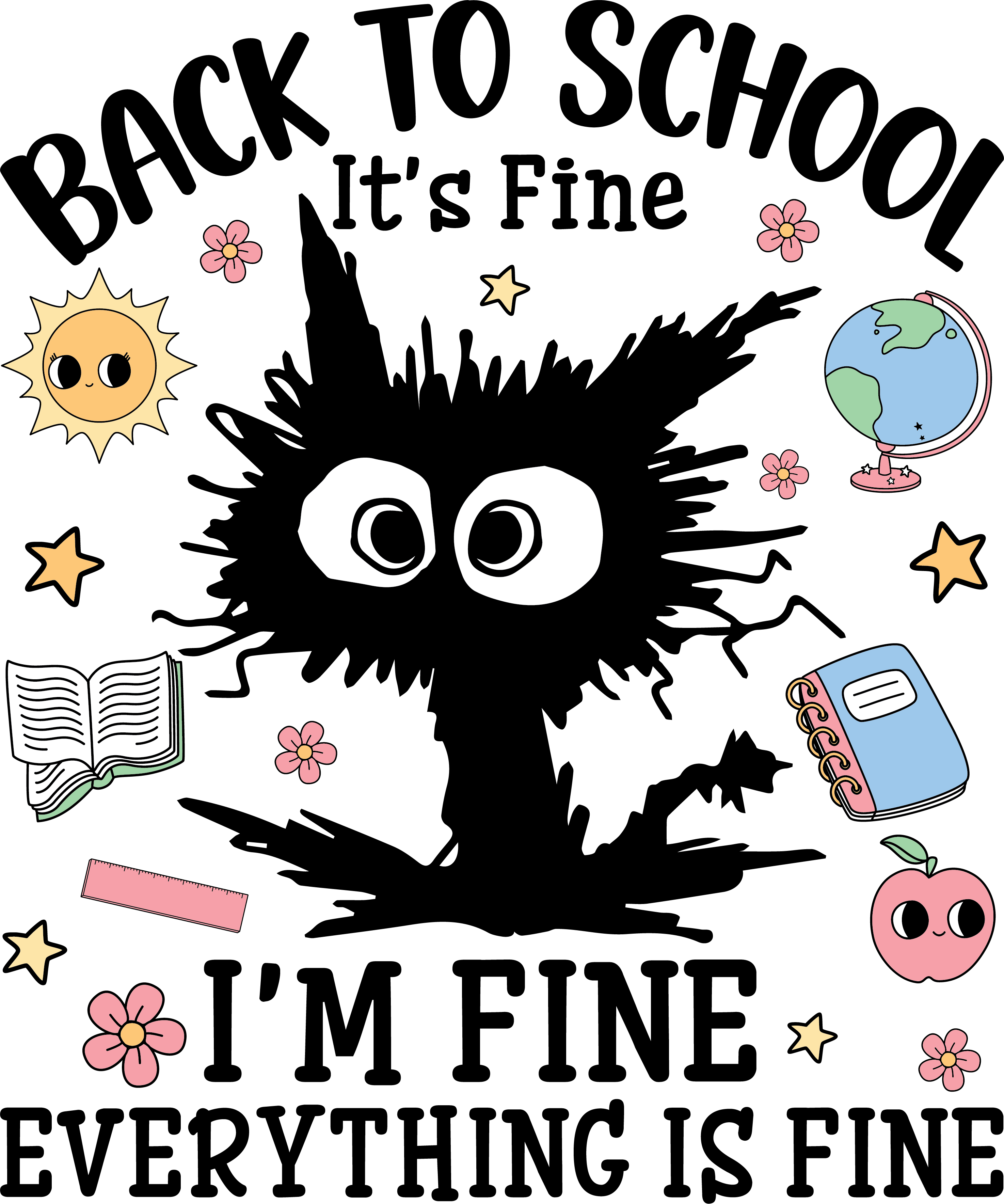Eyes on School | Back To School DTF Ready To Press Designs