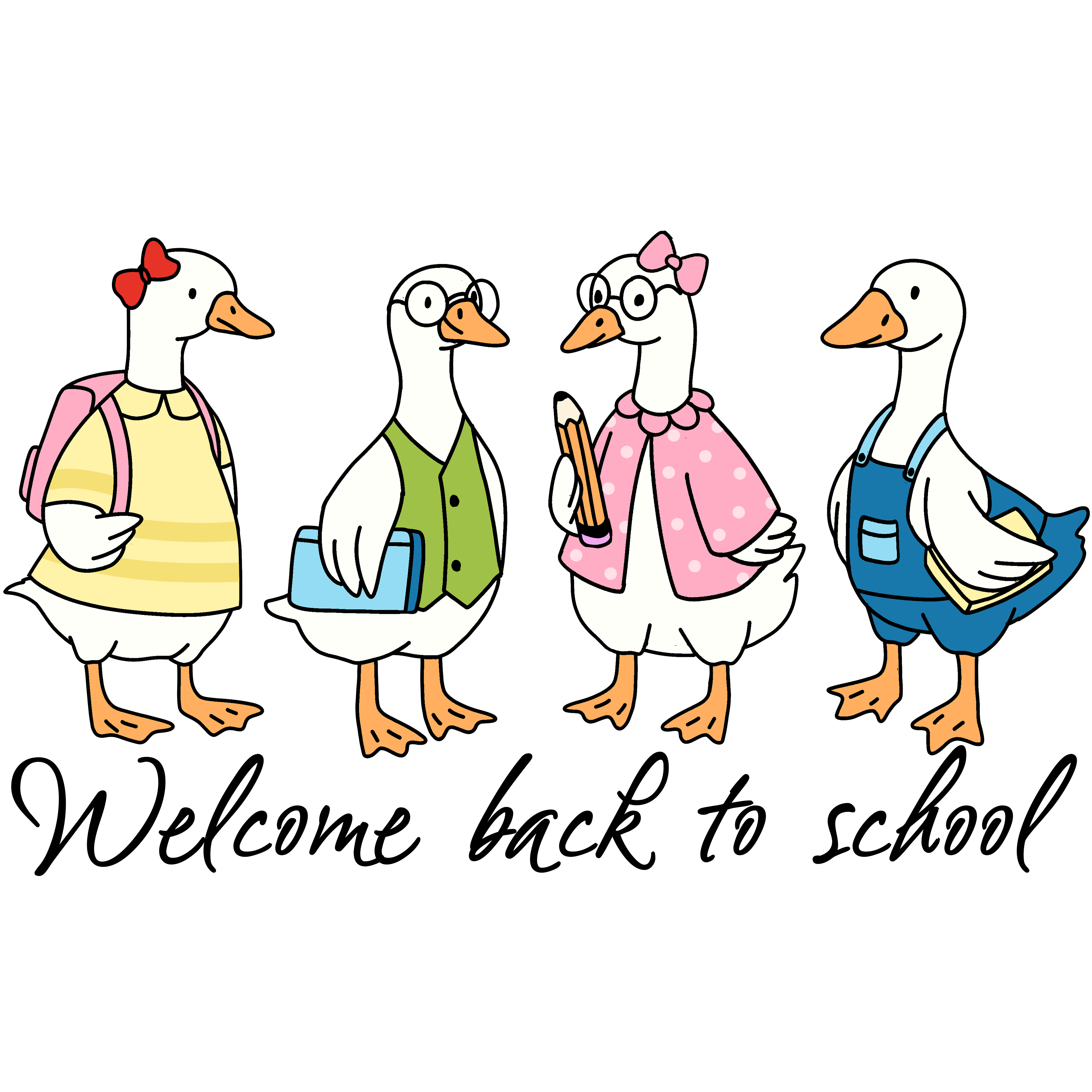 Classy Goose Crew | Back To School DTF Ready To Press Designs