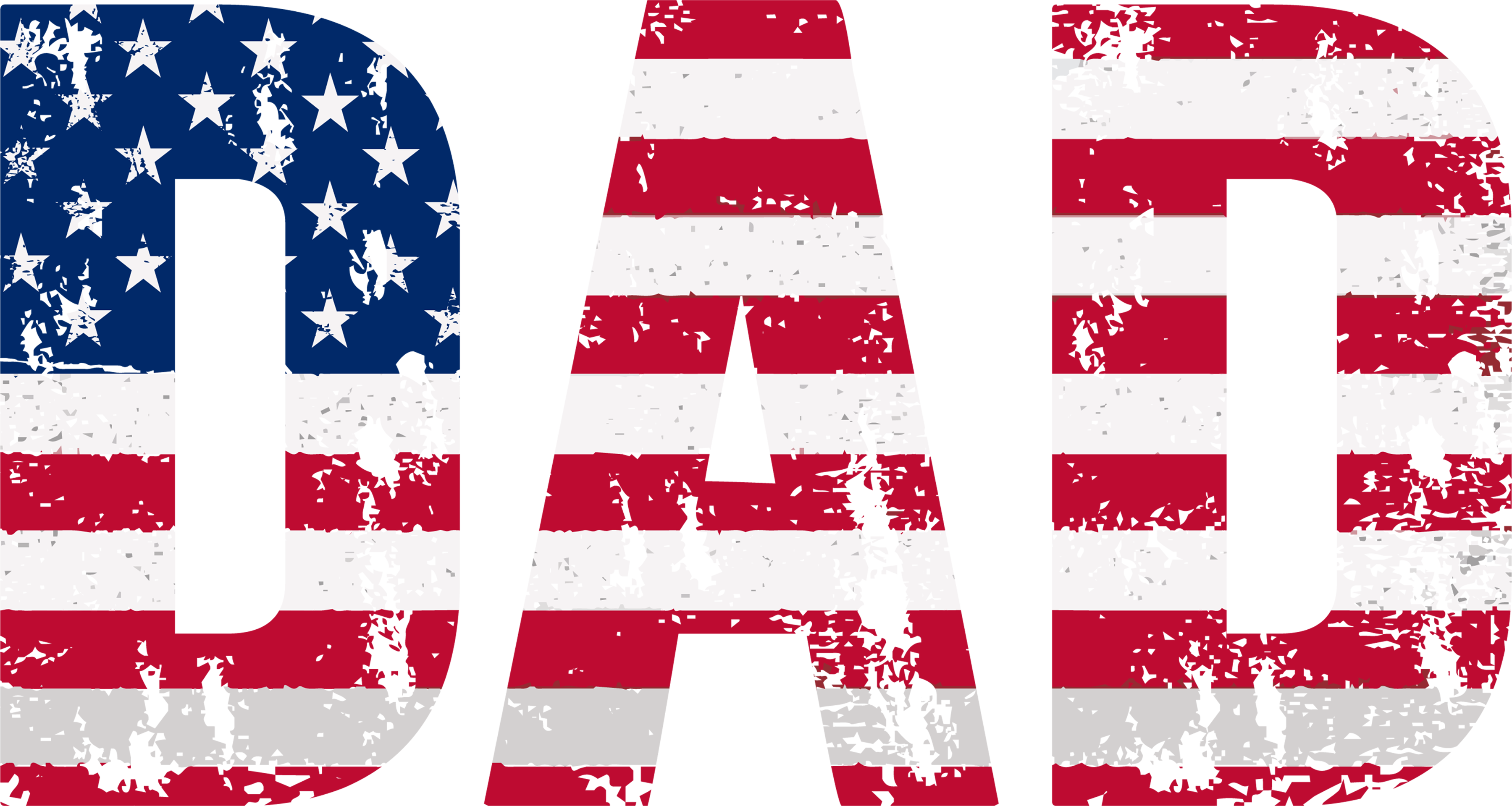 American Flag DAD | Father's Day Ready To Press Designs