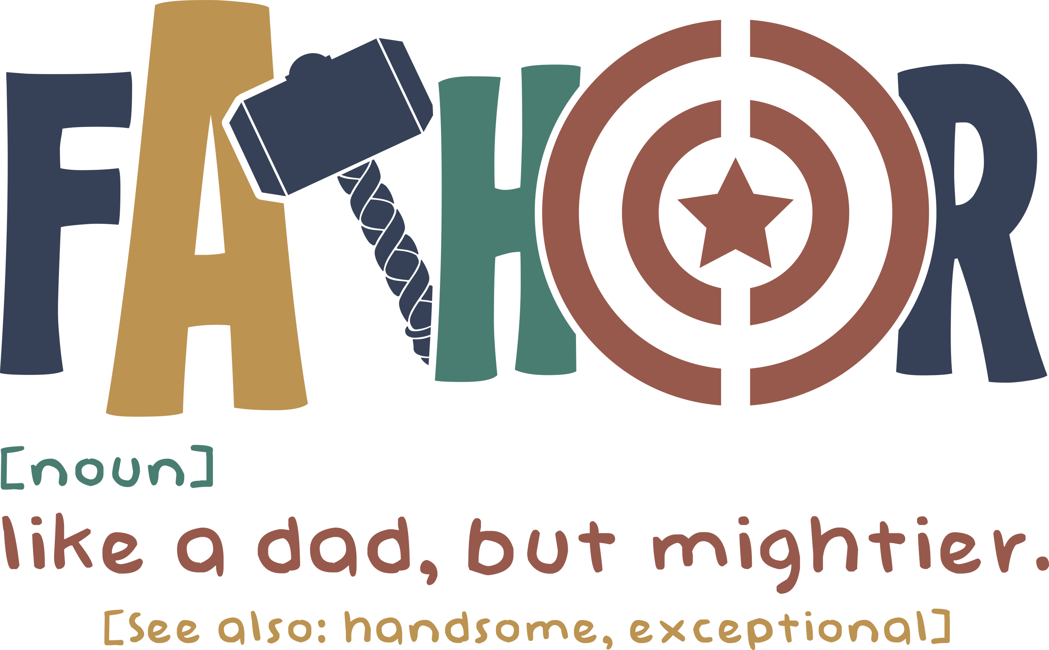 FATHOR Super Dad Design | Father's Day Ready To Press Designs