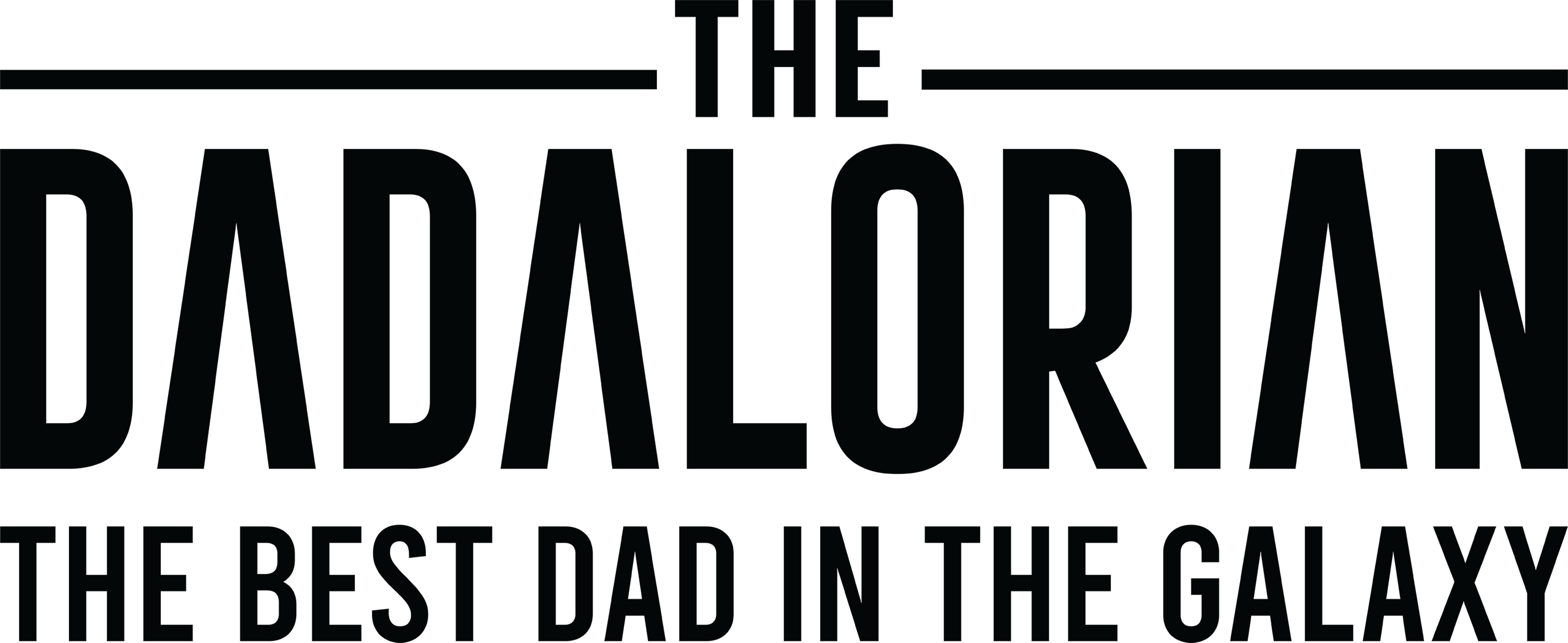 The Dadalorian Galaxy Dad Design | Father's Day Ready To Press Designs