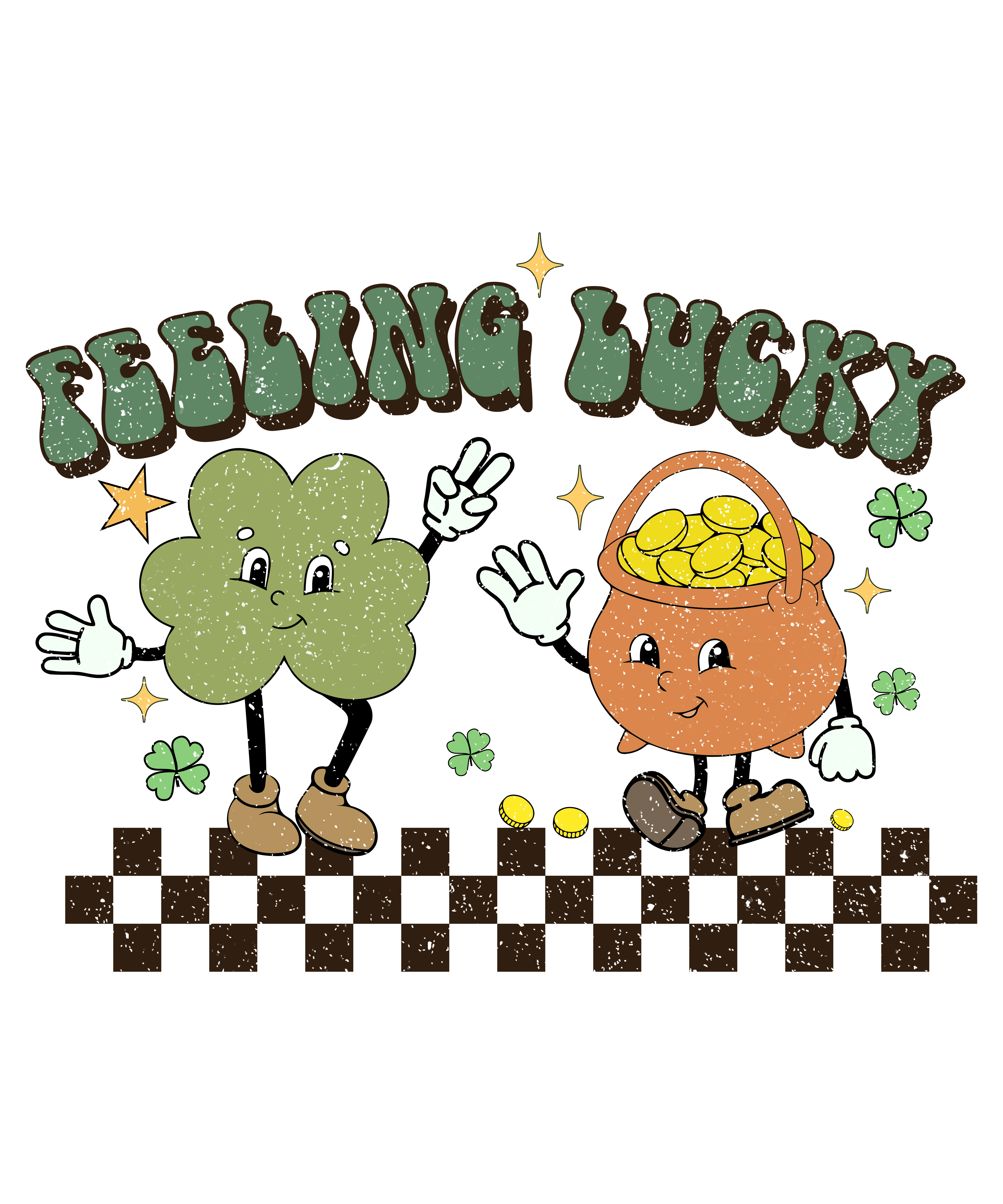 Feeling Lucky St. Patty's Day Design | DTF Jersey