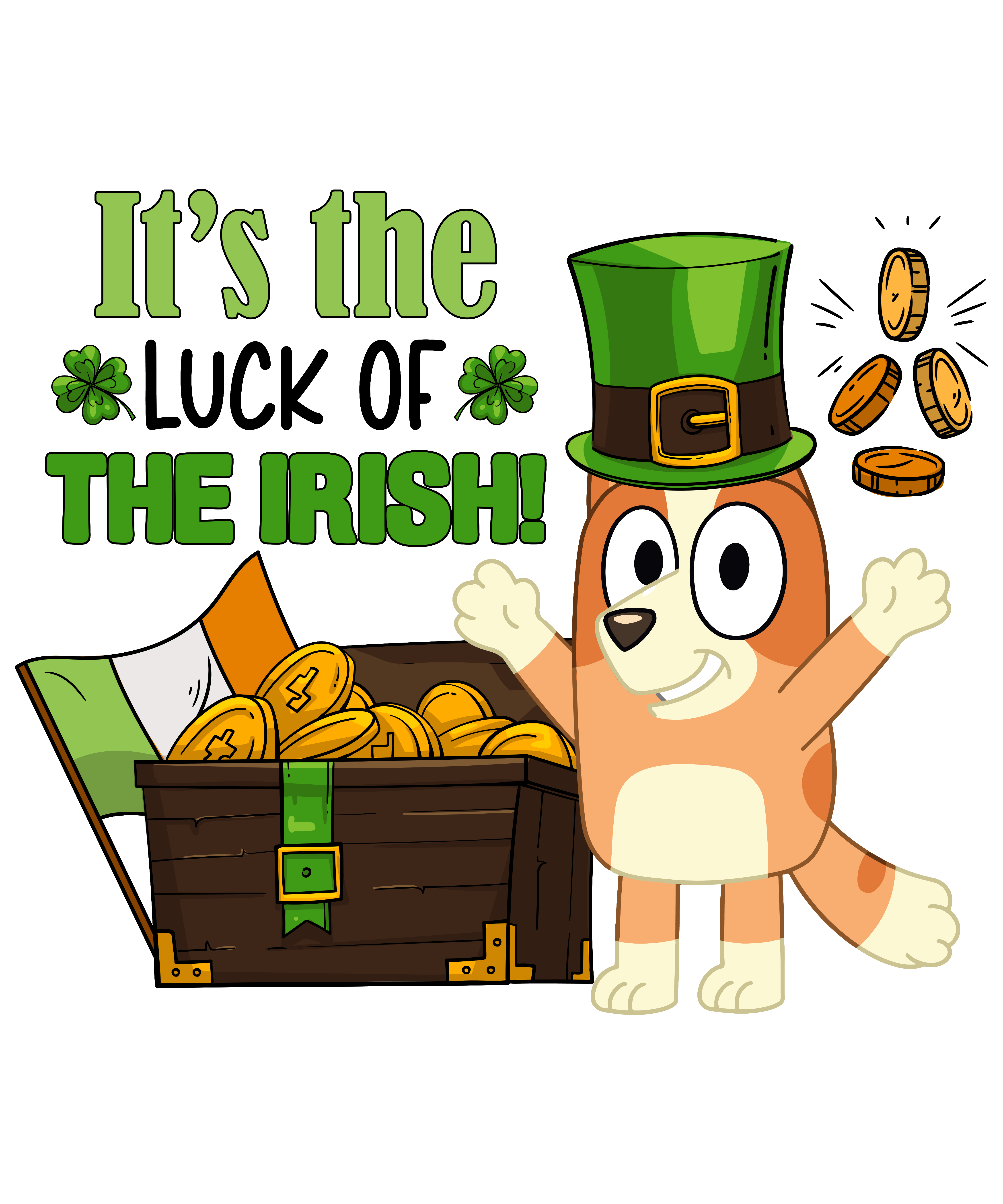 Let Shamrock Bluey Design (Copy) | DTF Jersey
