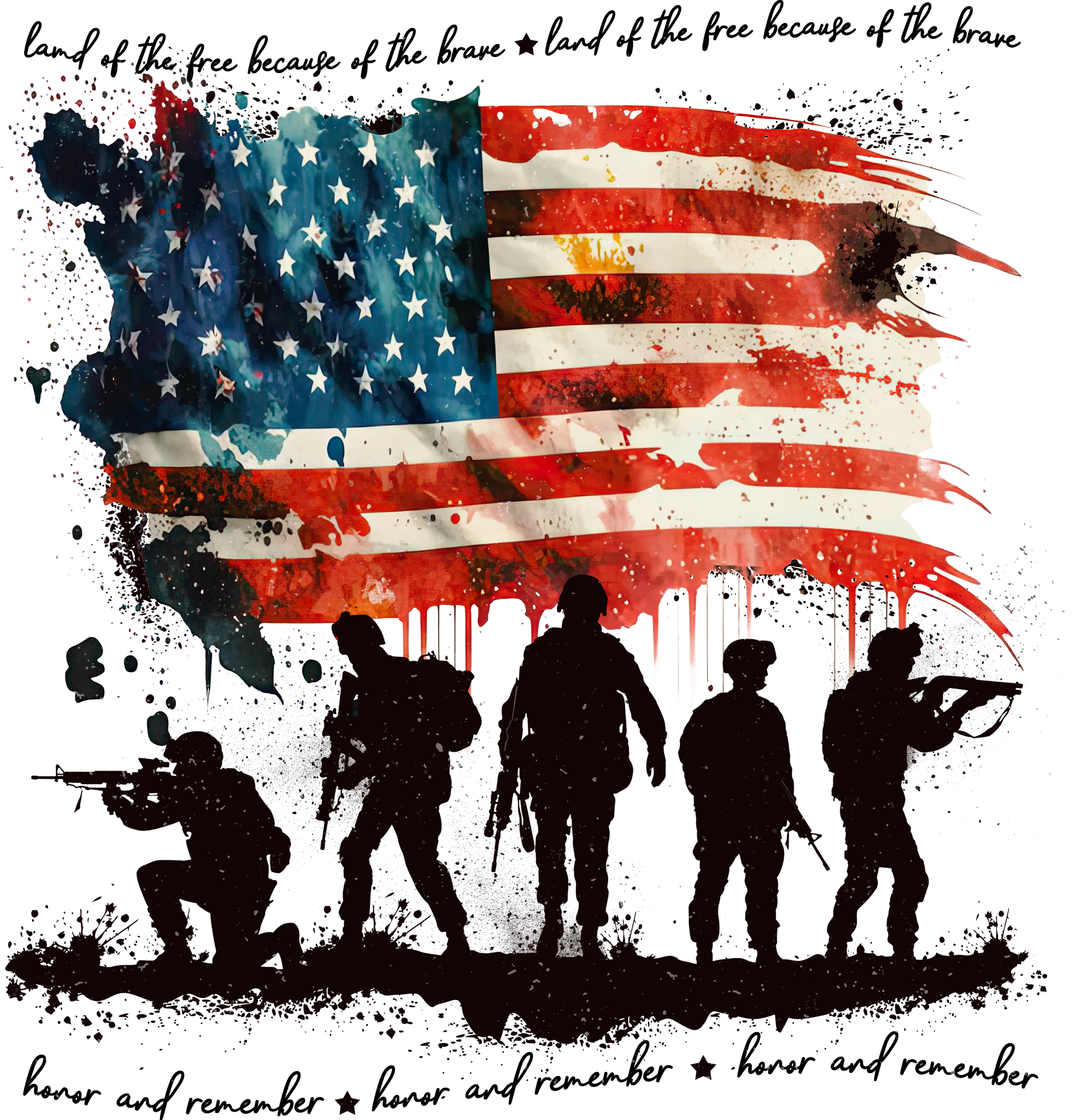 Freedom Warriors | 4th Of July Ready To Press Designs