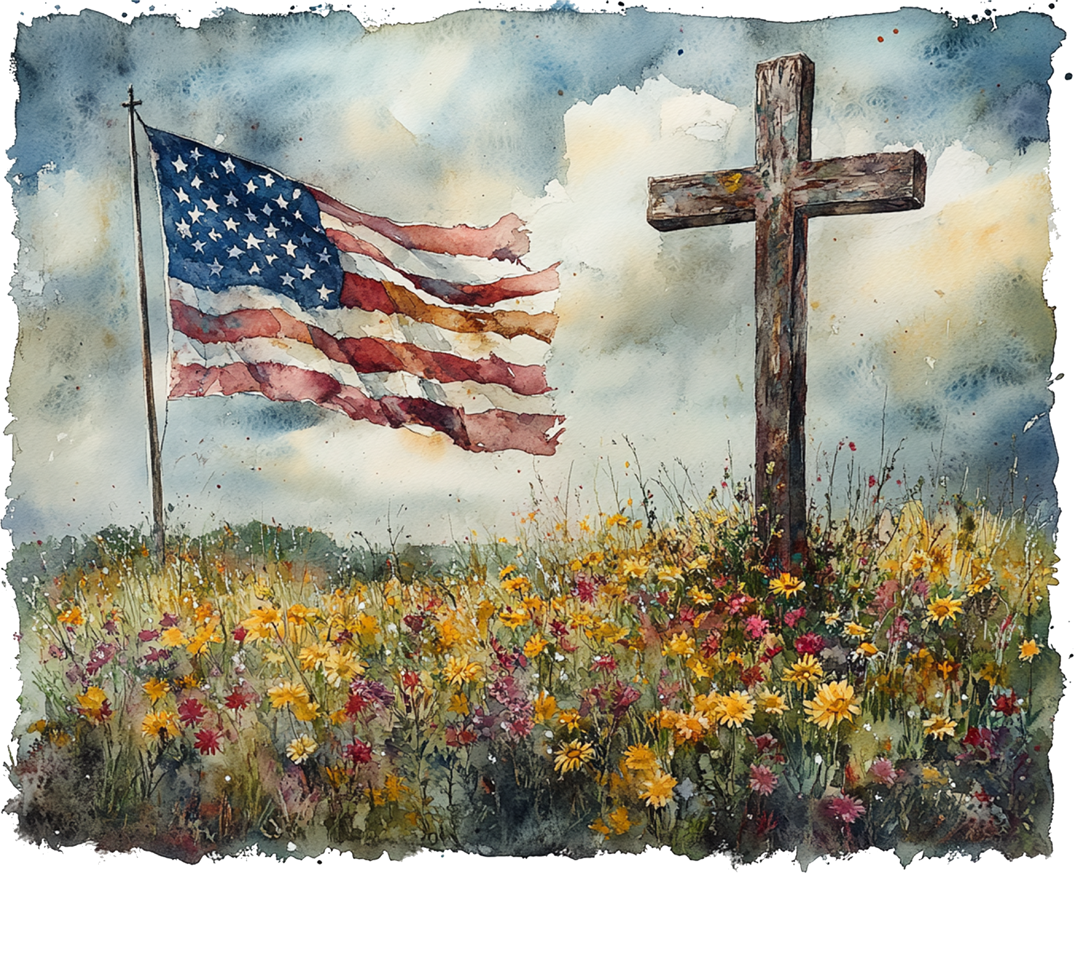 Cross & Glory | 4th Of July Ready To Press Designs