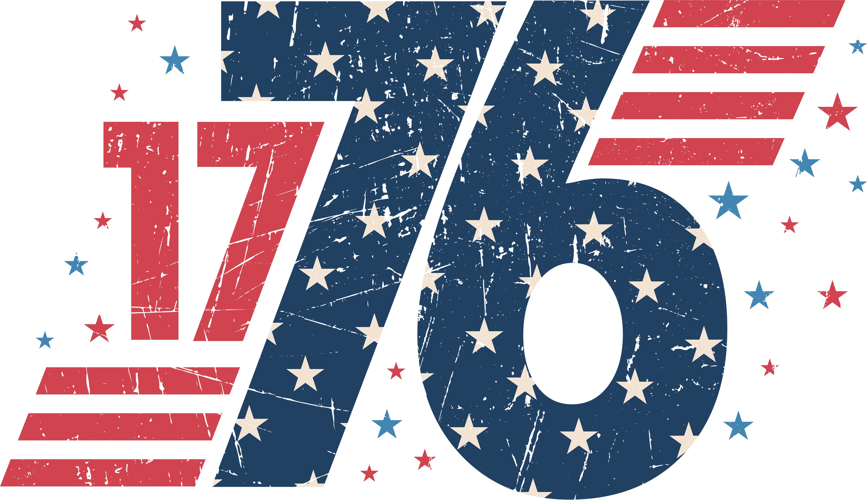 1776 Retro Bold | 4th Of July Ready To Press Designs