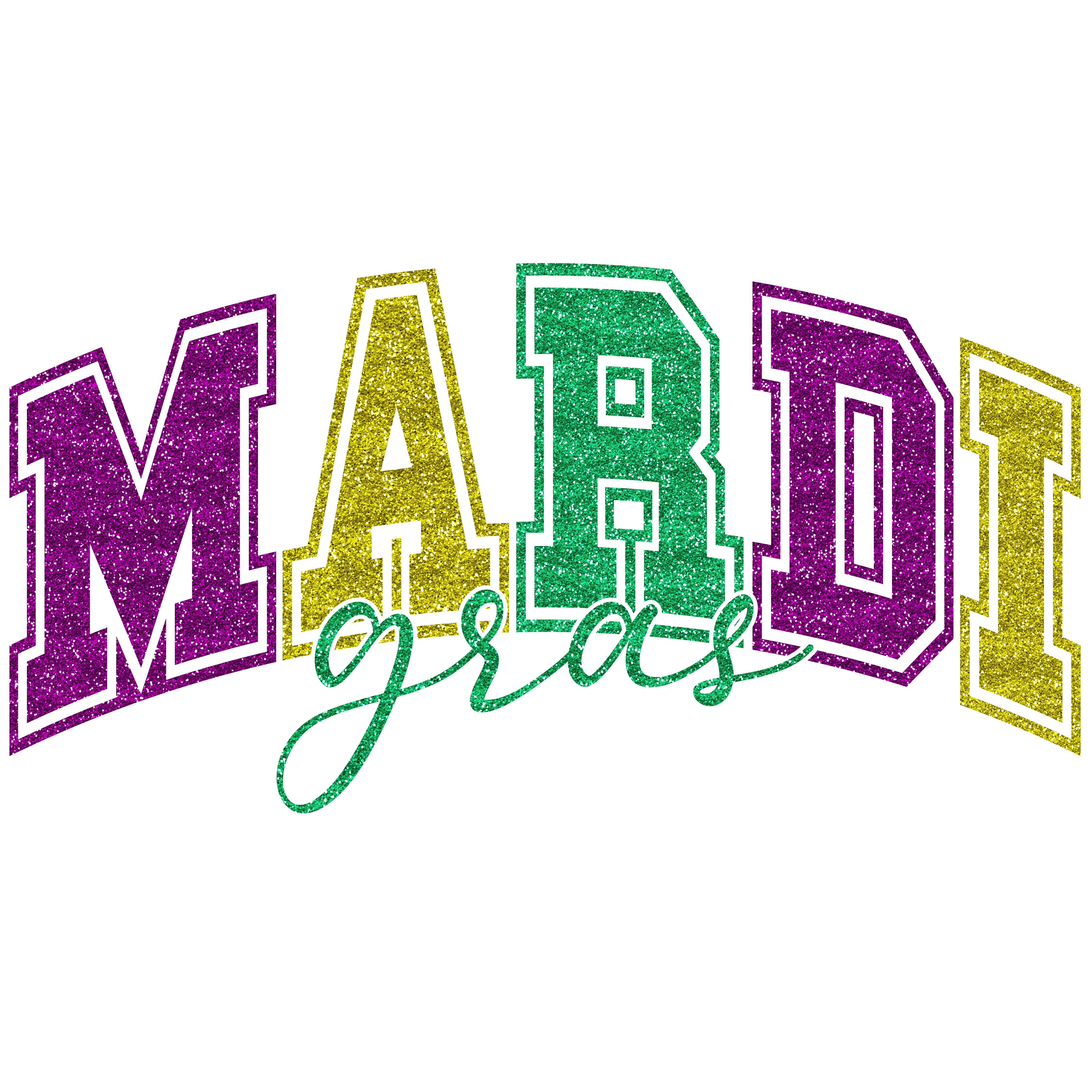Party Mardi Gras Design - DTF Ready To Press