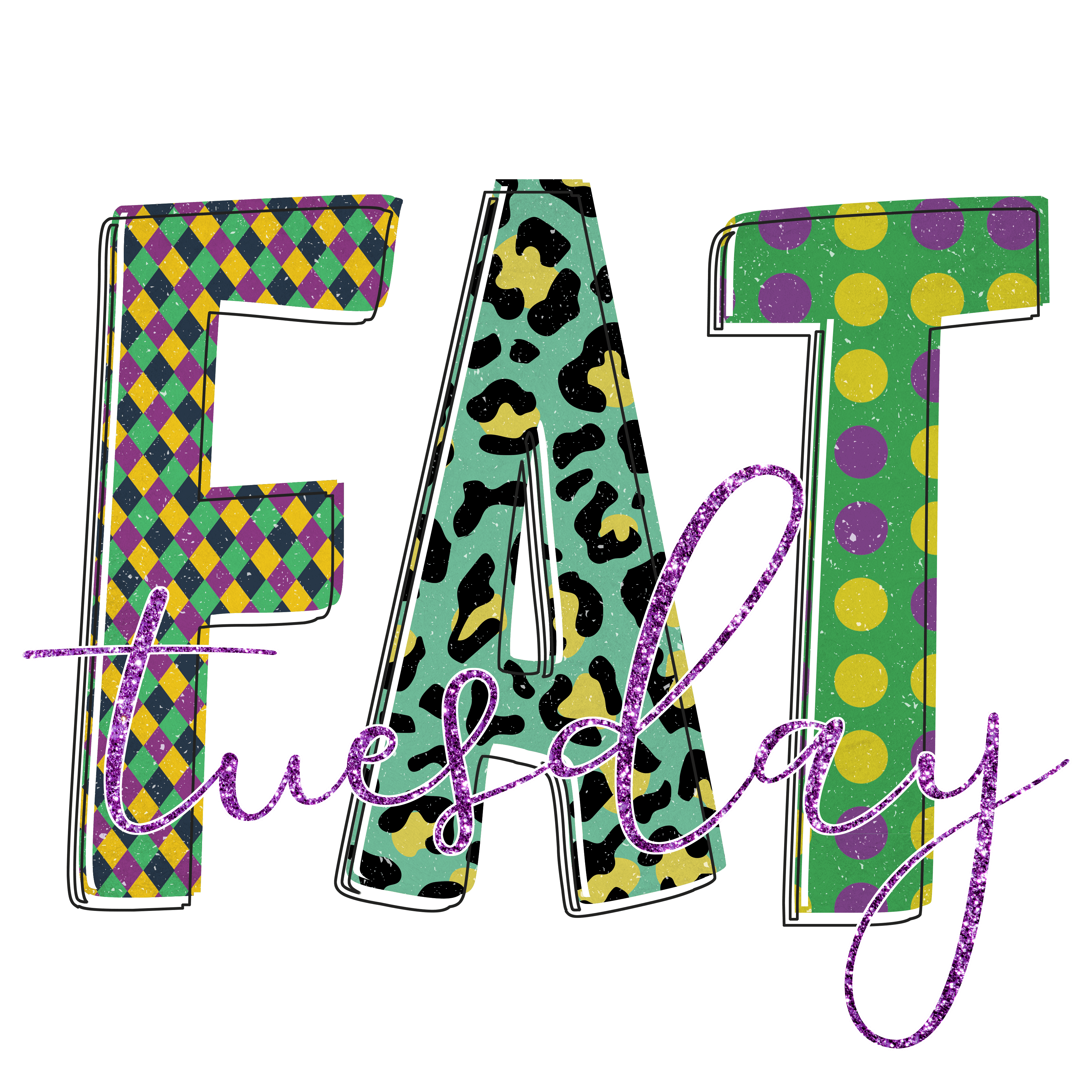 Fat Tuesday Mardi Gras Design (V1) | DTF Jersey