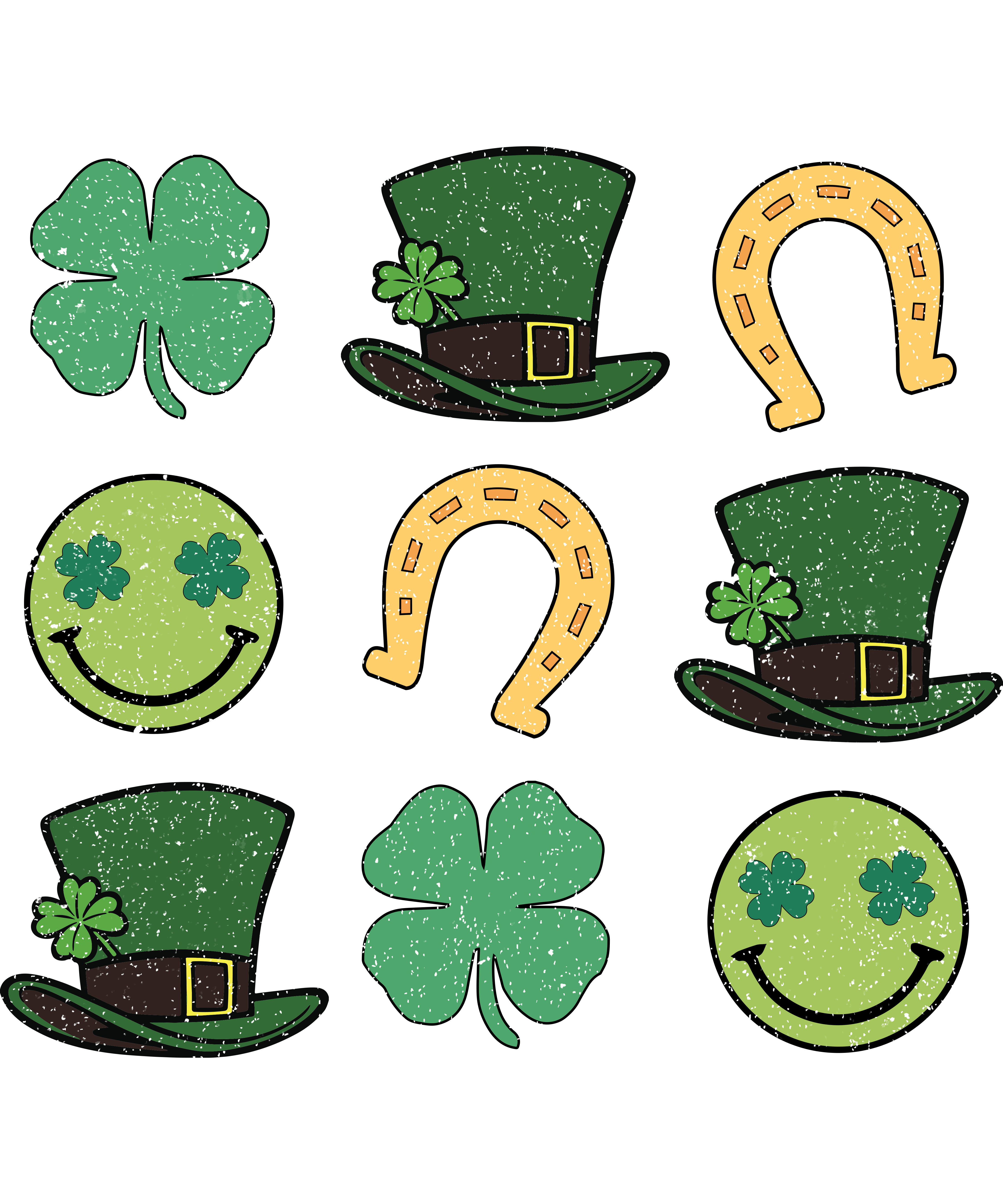 Lucky Horseshoe Saint Patrick's Day Design | DTF Jersey