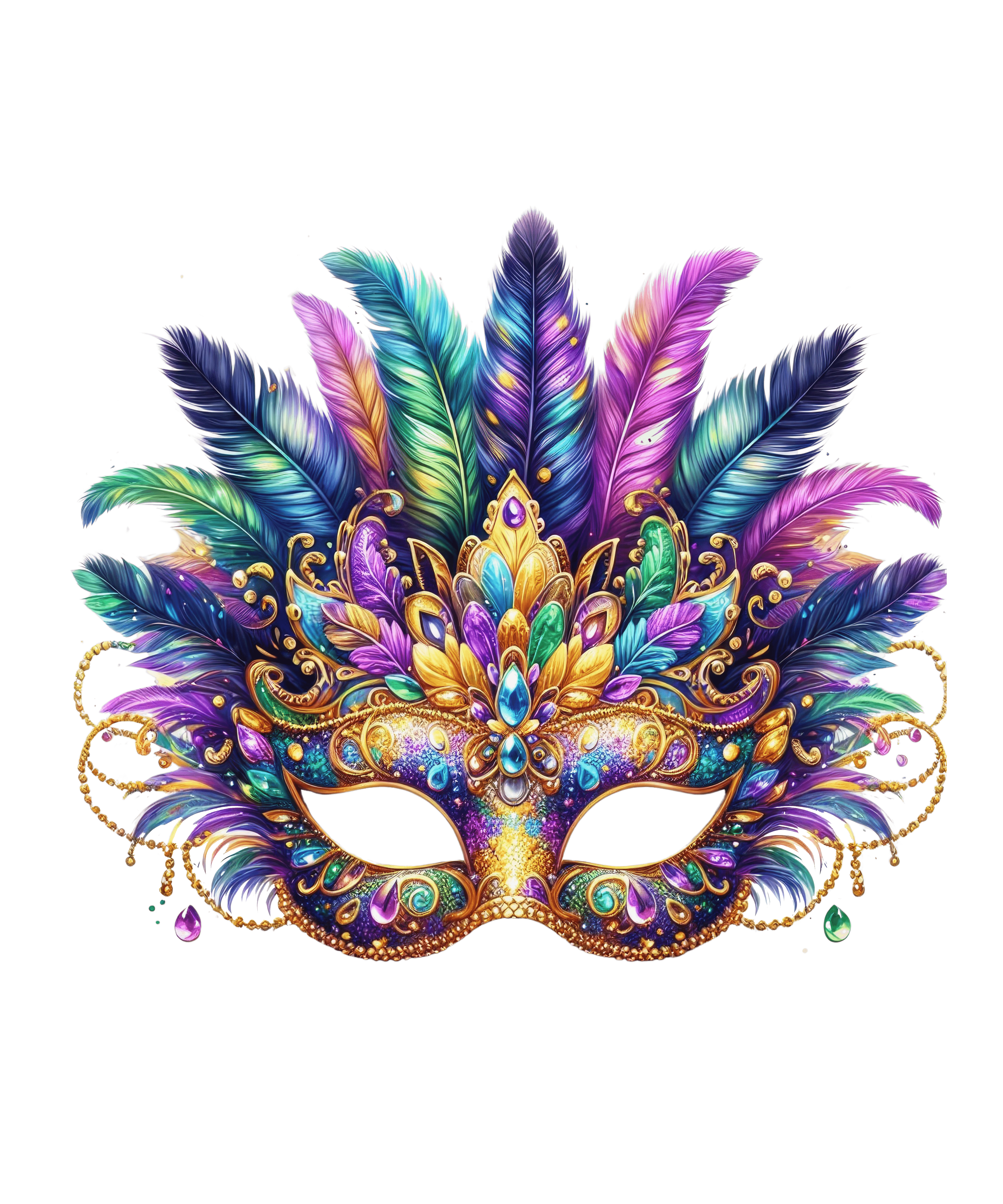 Fat Tuesday Mardi Gras Carnival Party Mask | DTF Jersey